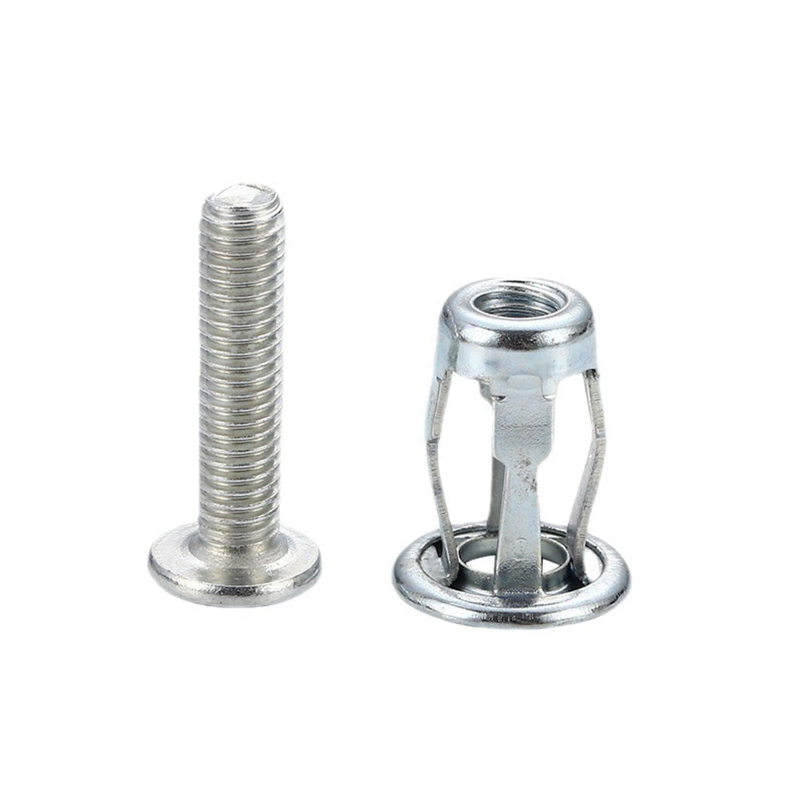 30 Pieces Petal Rivets Nut Screw Anchor for Curtain Installation Calligraphy M4x20