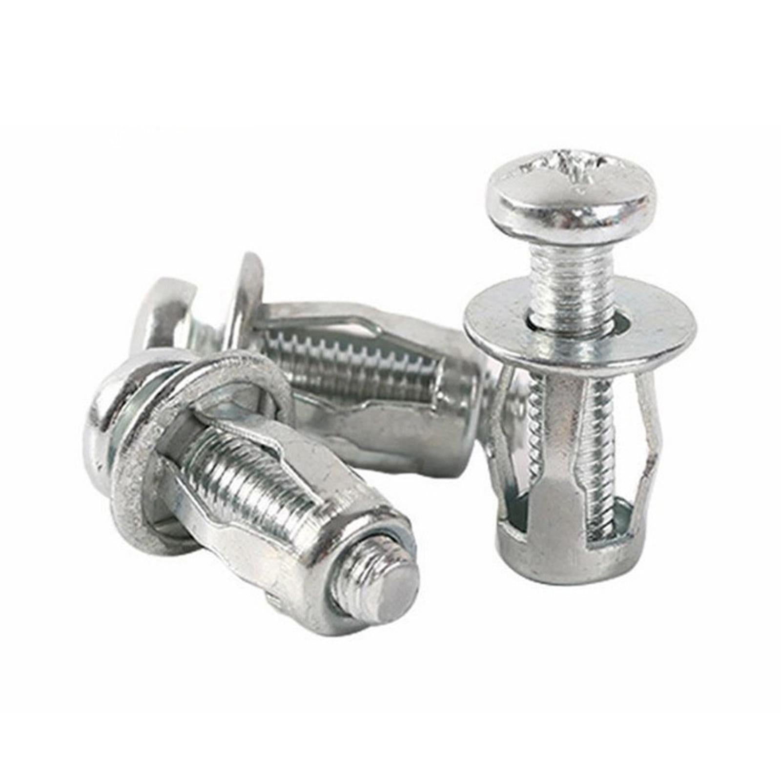 30 Pieces Petal Rivets Nut Screw Anchor for Curtain Installation Calligraphy M4x20