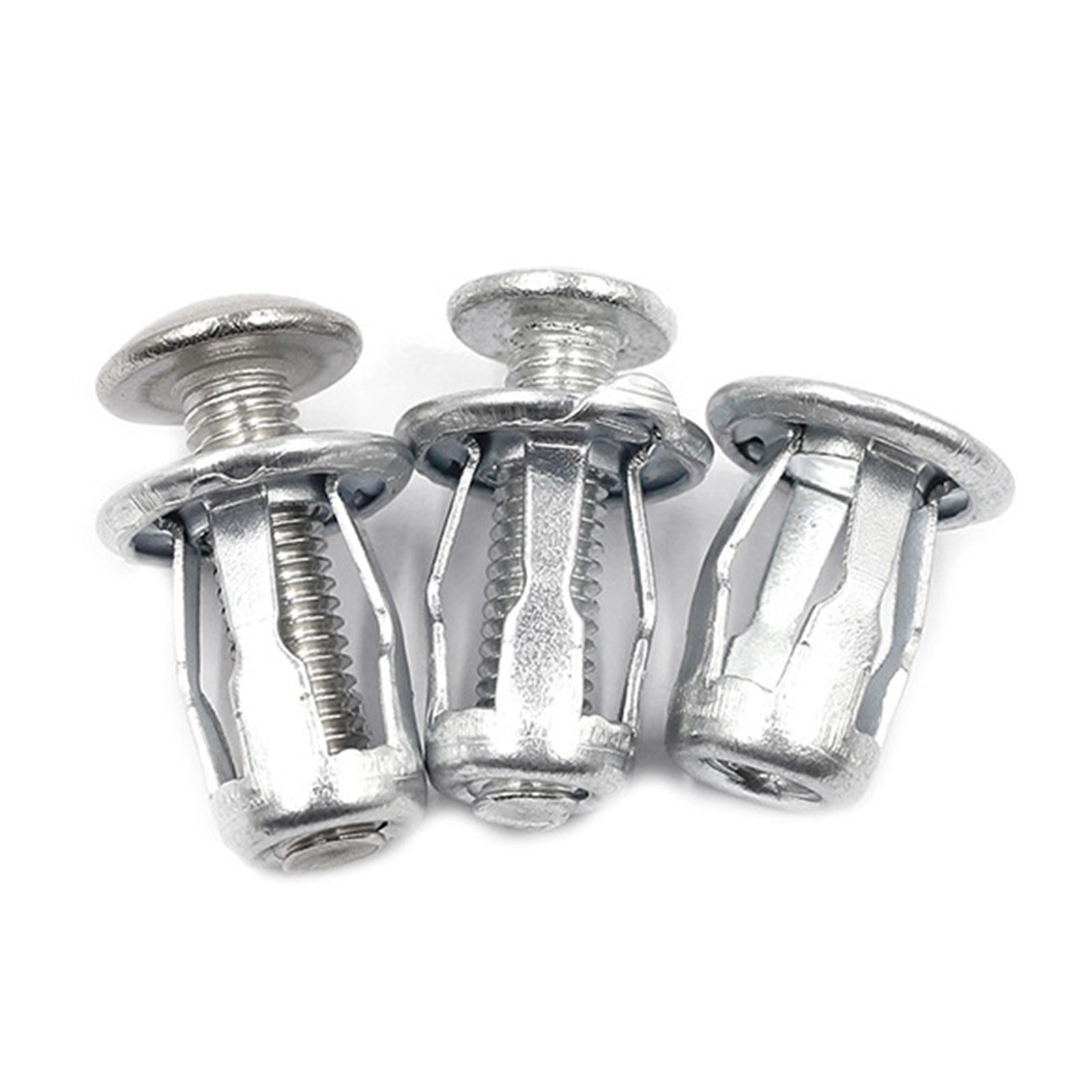 30 Pieces Petal Rivets Nut Screw Anchor for Curtain Installation Calligraphy M6x25