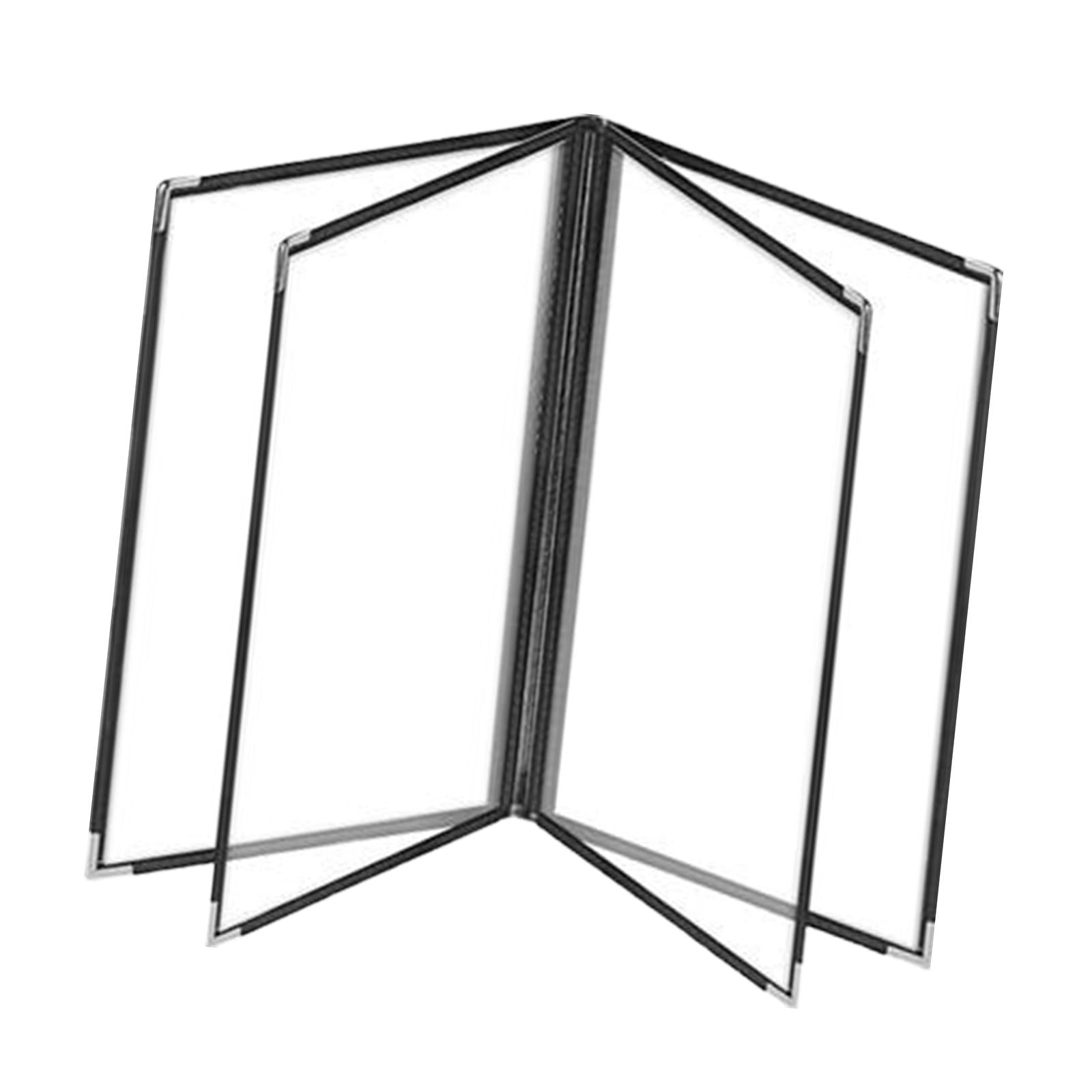 Menu Holder Metal Corners Menu Covers Holder for Cafe Hotel Restaurant 4 Page 8 View