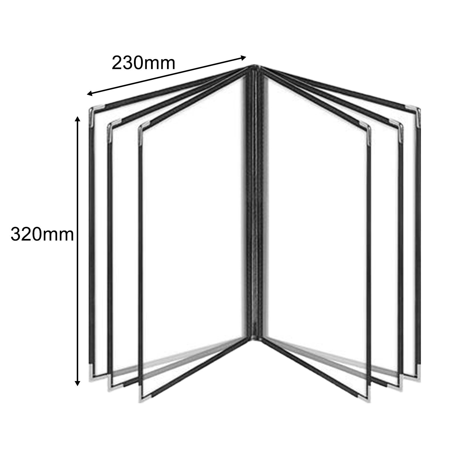 Menu Holder Metal Corners Menu Covers Holder for Cafe Hotel Restaurant 6 Page 12 View