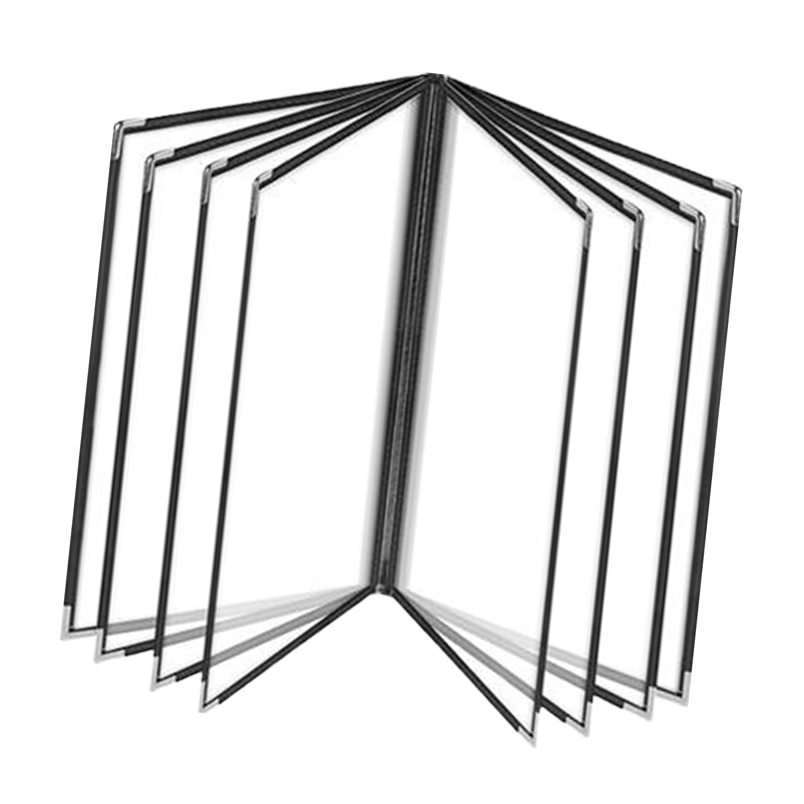 Menu Holder Metal Corners Menu Covers Holder for Cafe Hotel Restaurant 8 Page 16 View