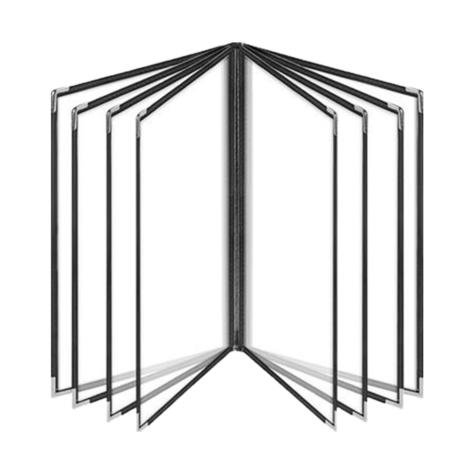 Menu Holder Metal Corners Menu Covers Holder for Cafe Hotel Restaurant 8 Page 16 View