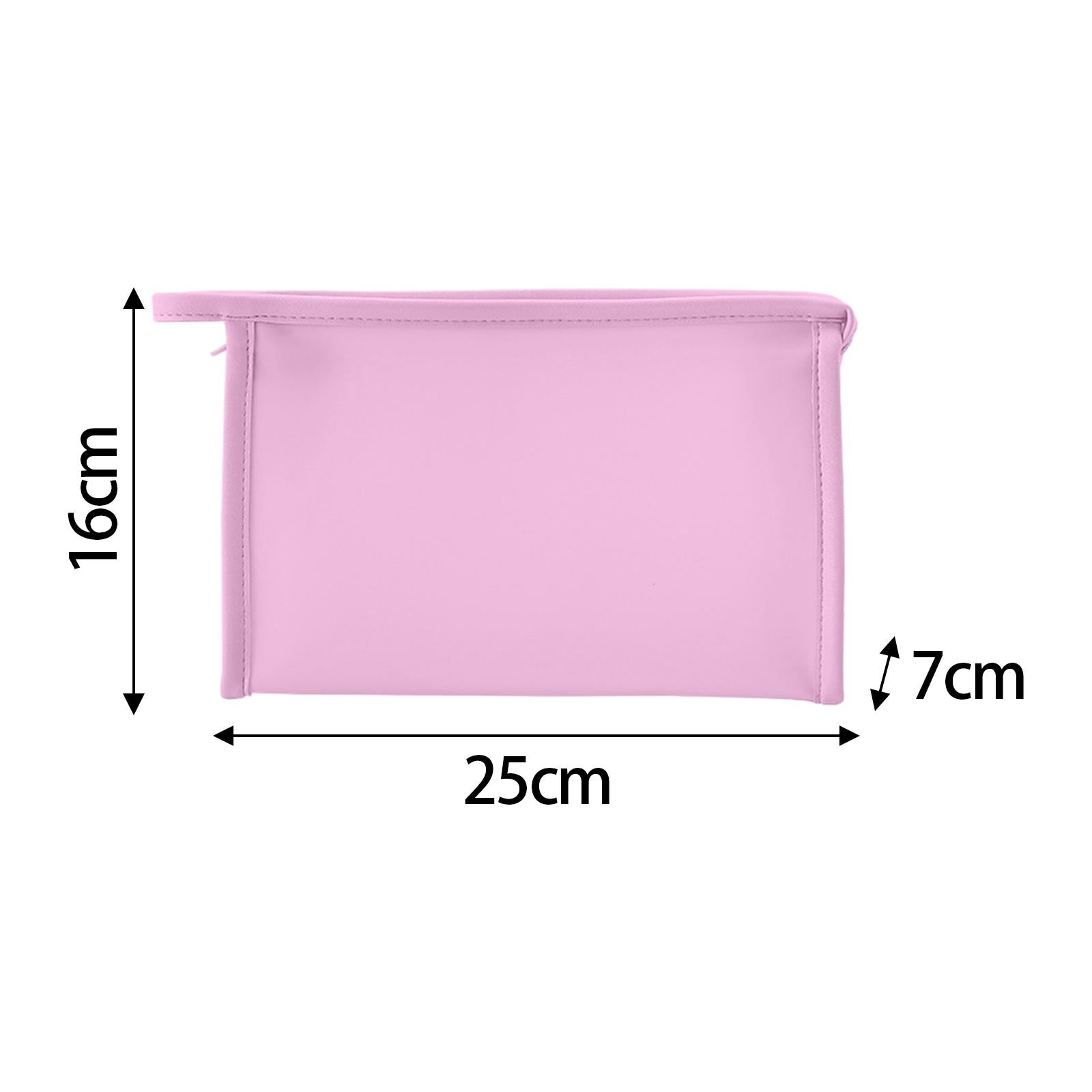 PVC Waterproof Makeup Bag Portable Bag for Vacation Business Trip Essentials Violet