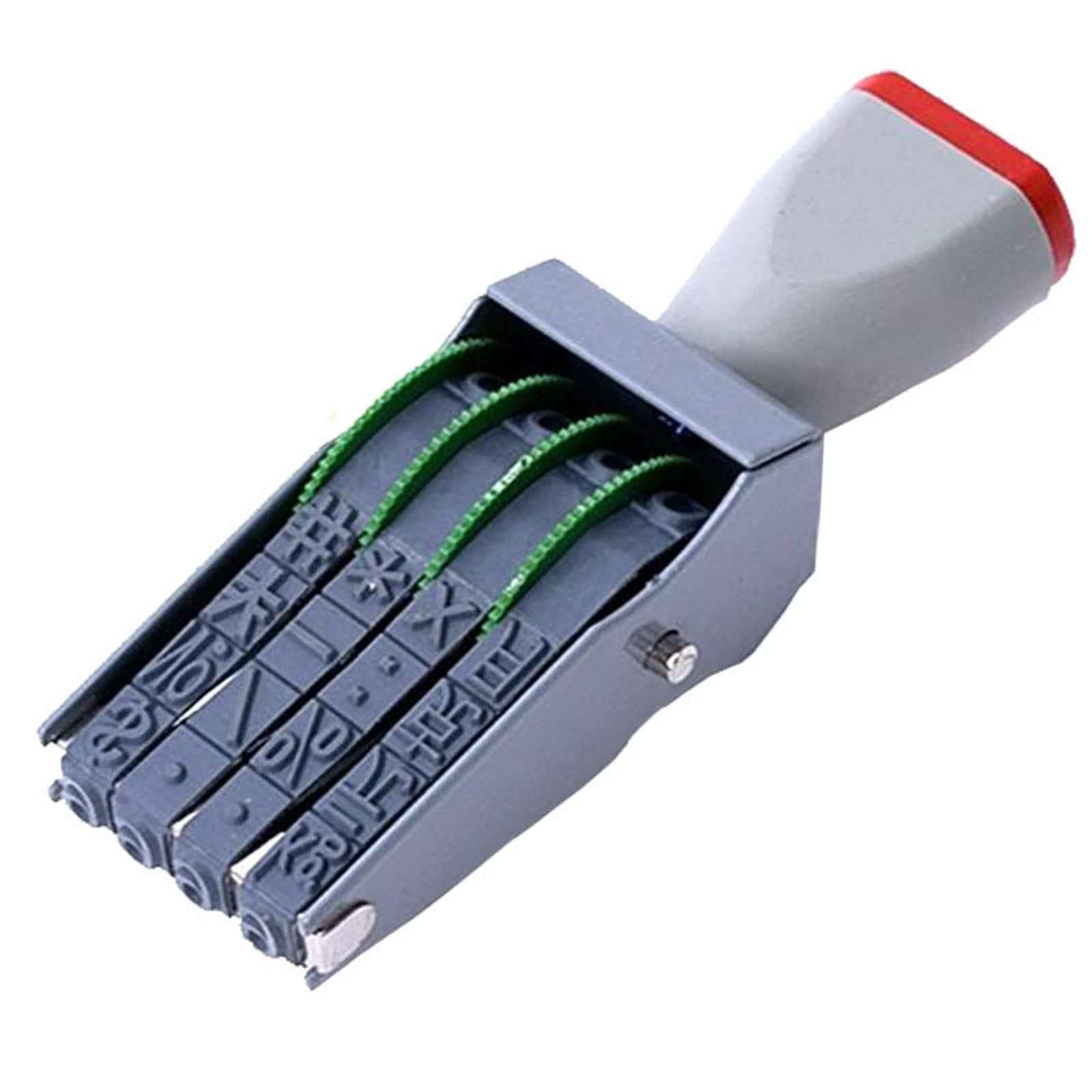 Rubber Number Stamp 4 Digit Accs for Stationery DIY Craft Card Making Office