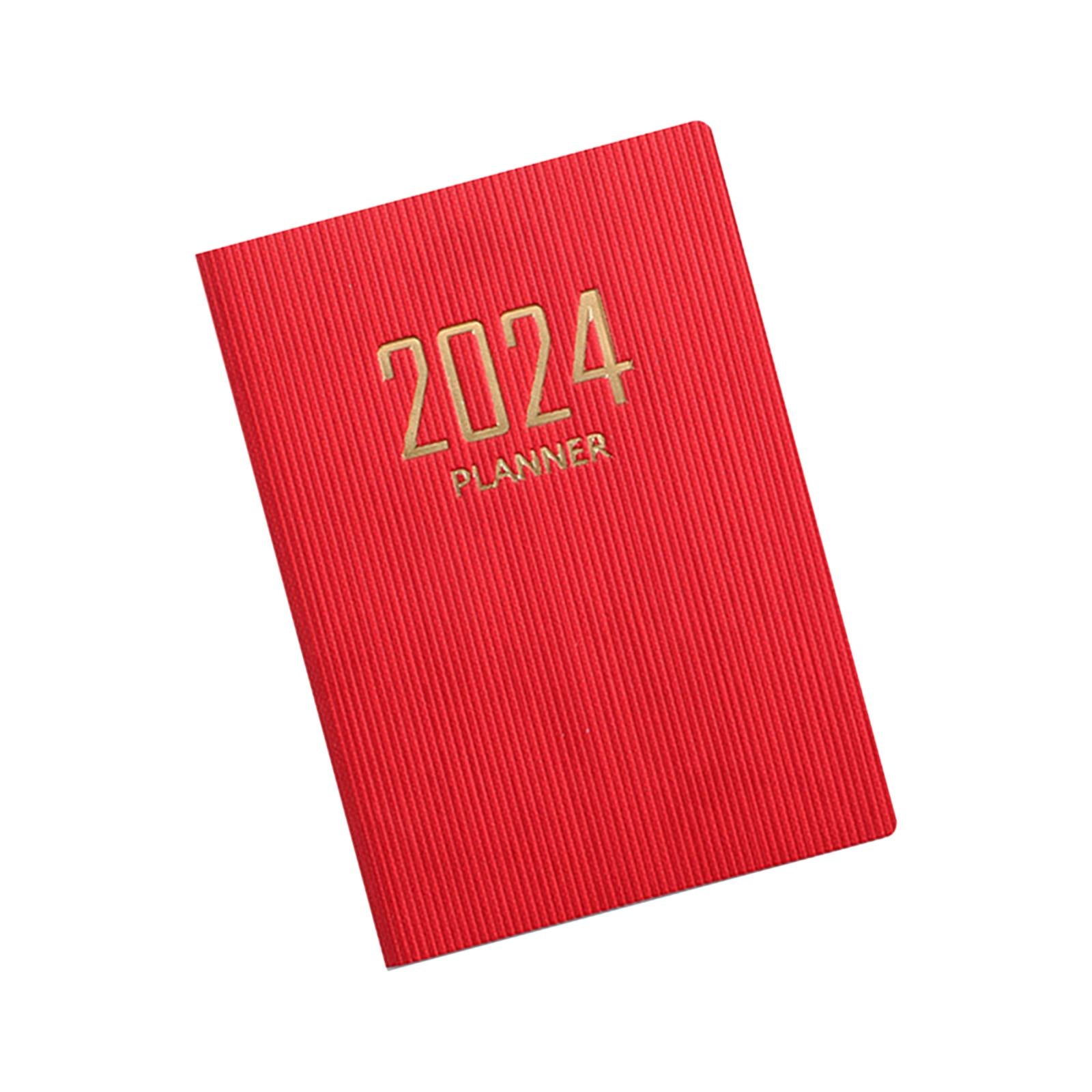 3xSchedule Notebook Monthly Planner Appointment Calendar Diary Journal Durable Red