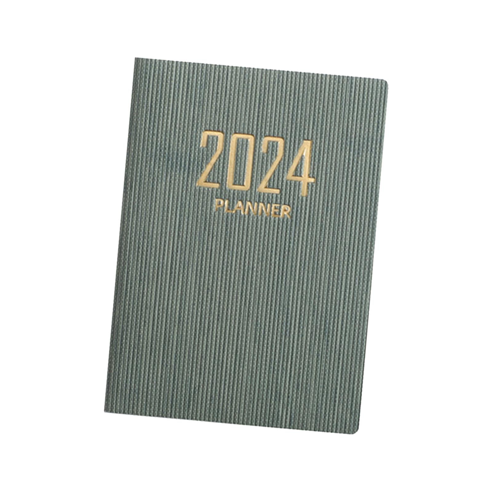 2xSchedule Notebook Monthly Planner Appointment Calendar Diary Journal Durable Green