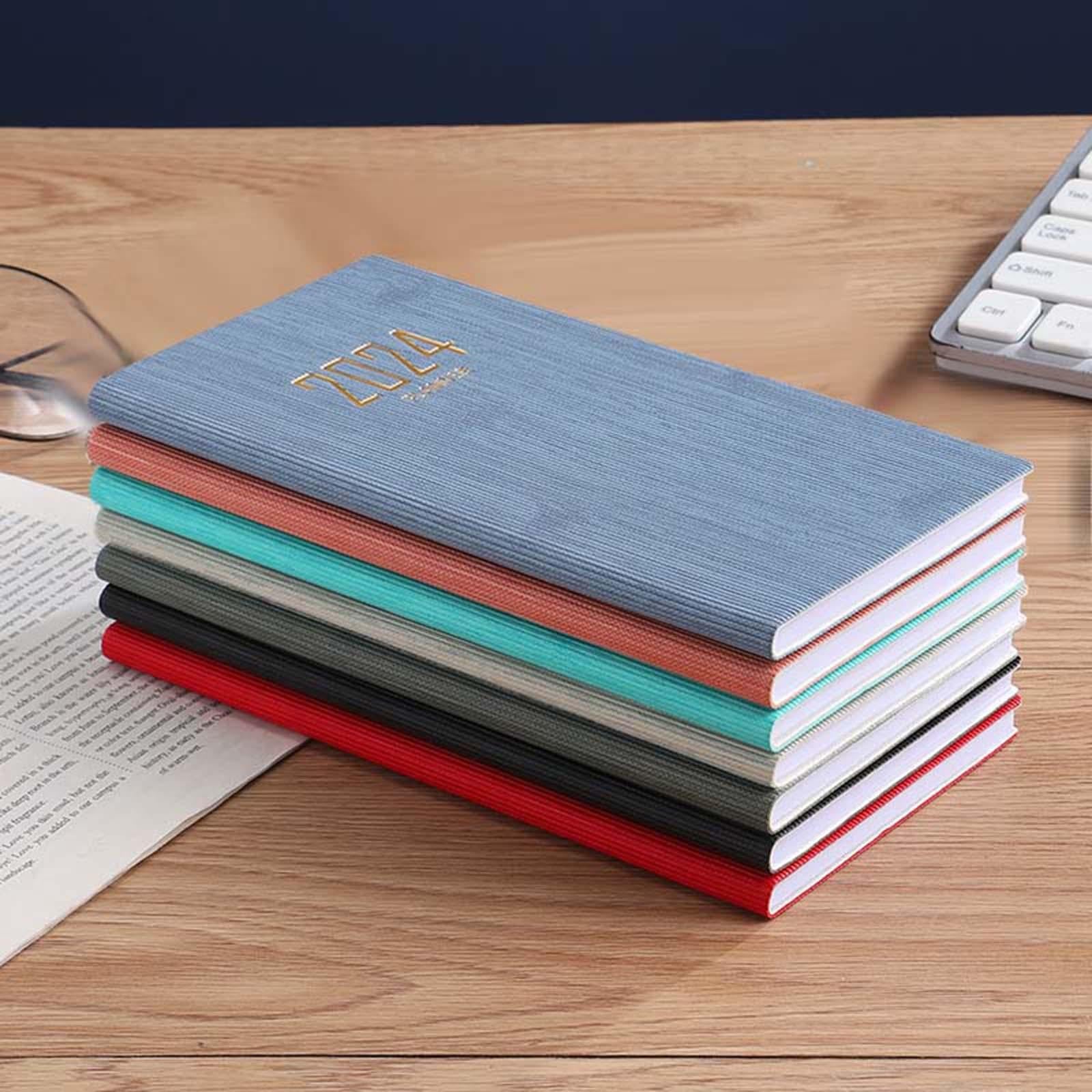 3x2024 Planner Journal to Track Goals Agenda Notebook for Business Home School Black