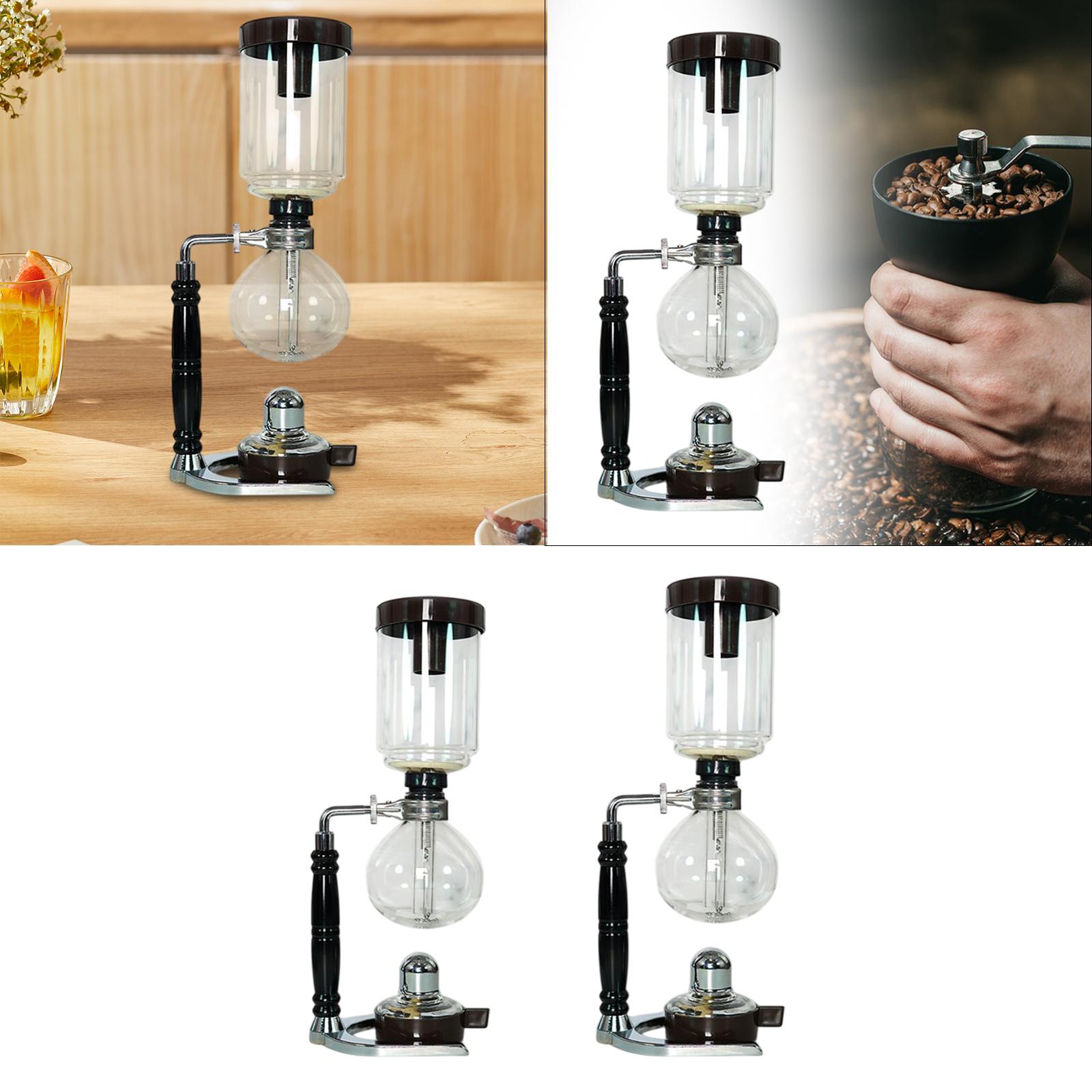 Coffee Siphon Housewarming Gift Clear Siphon Machine for Office Kitchen 3 Cup