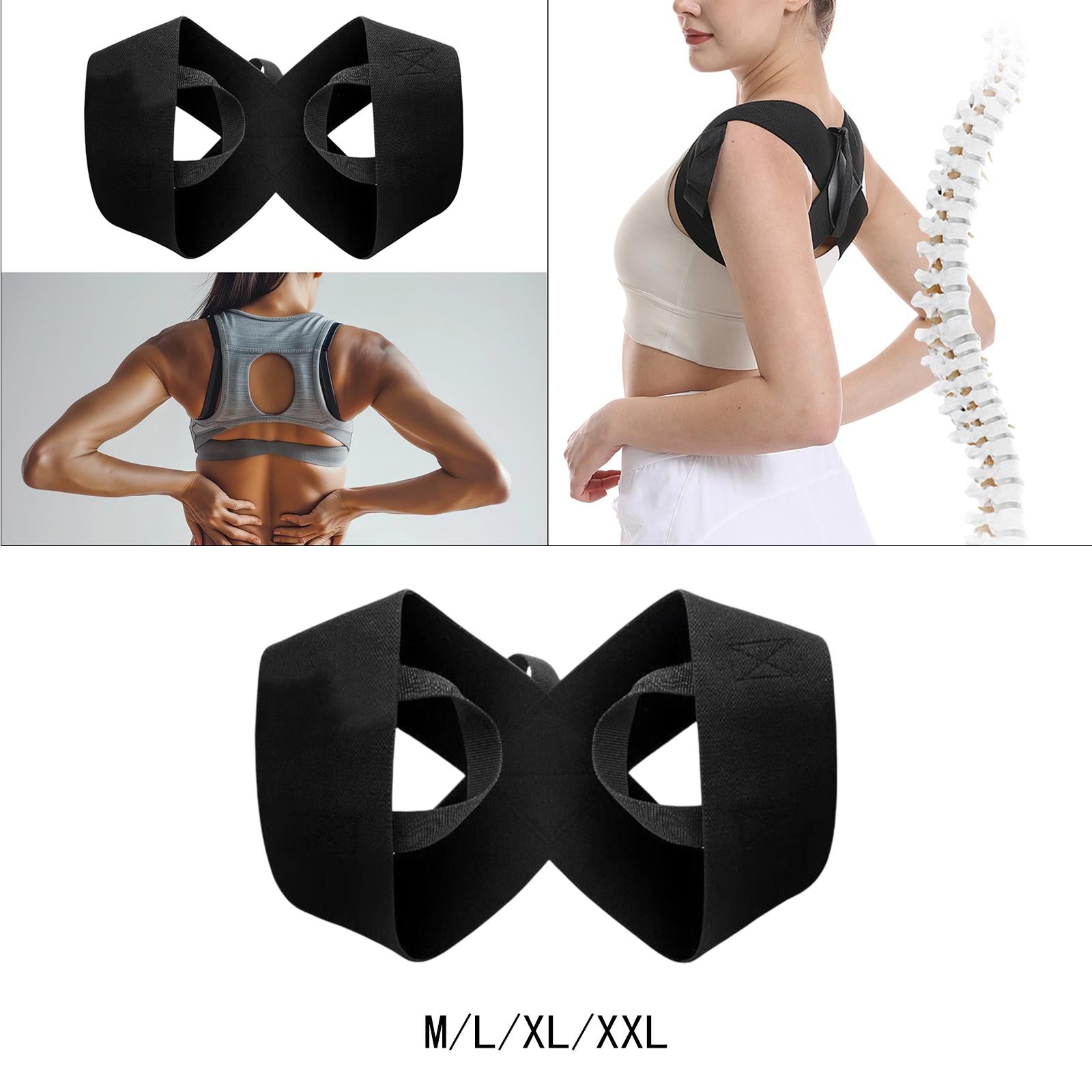 Back Posture Corrector Ideal Gift Breathable for Women Men Home Office M