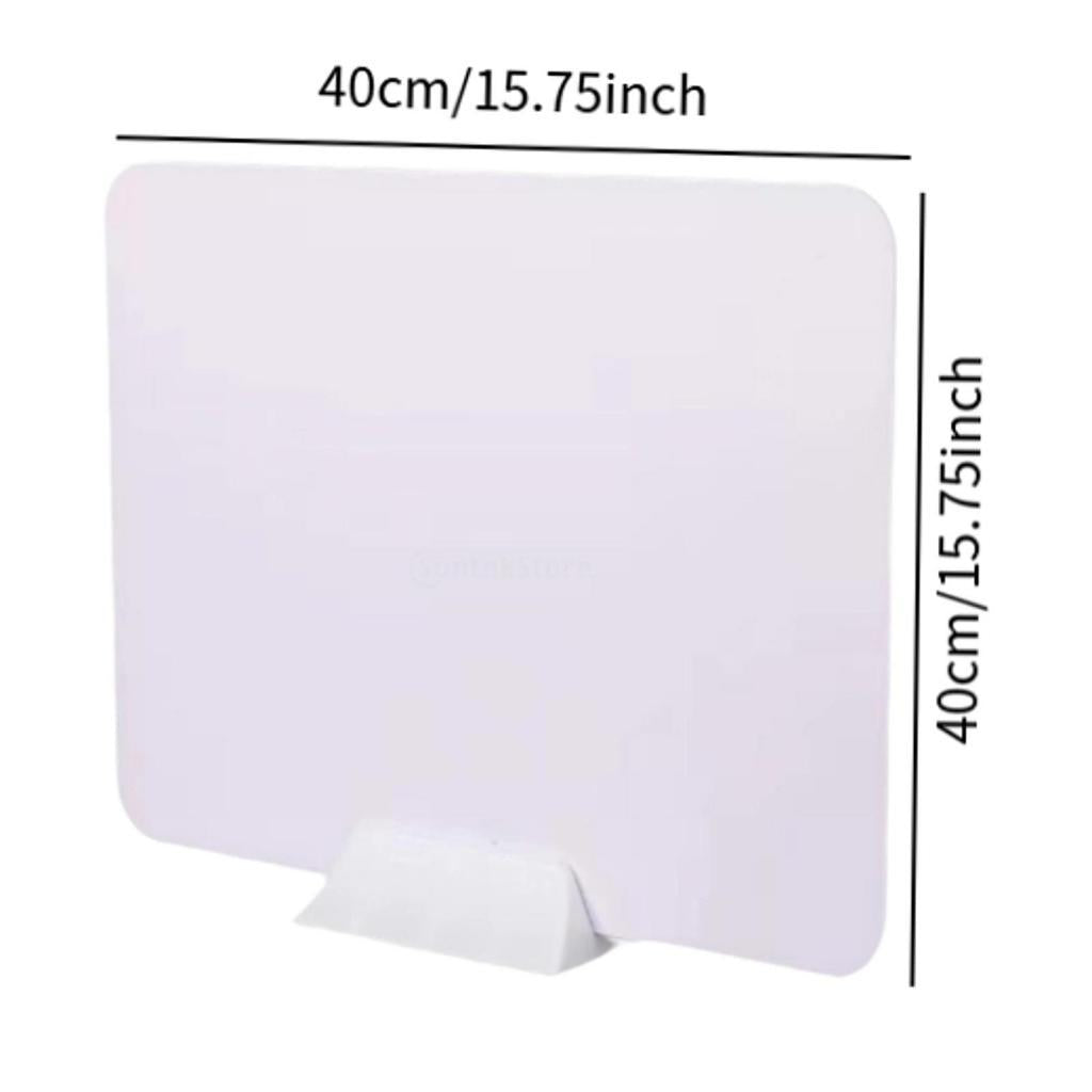 Desktop Partition Board Desk Divider Multipurpose for Teacher Office Library 40x40cm