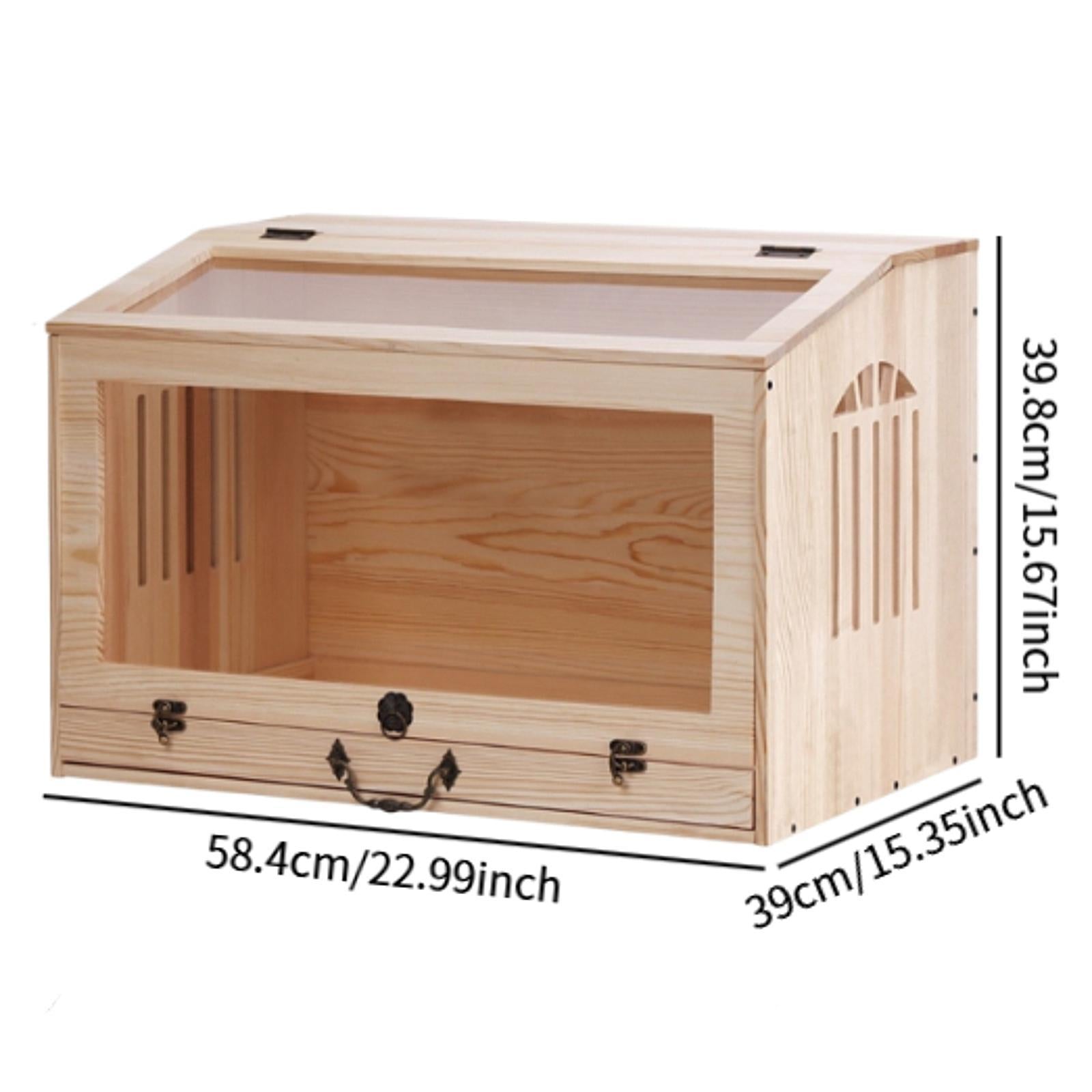 Chick Brooder Box Sturdy Wooden Small Chicken Coop for Hamsters Ducks Chicks