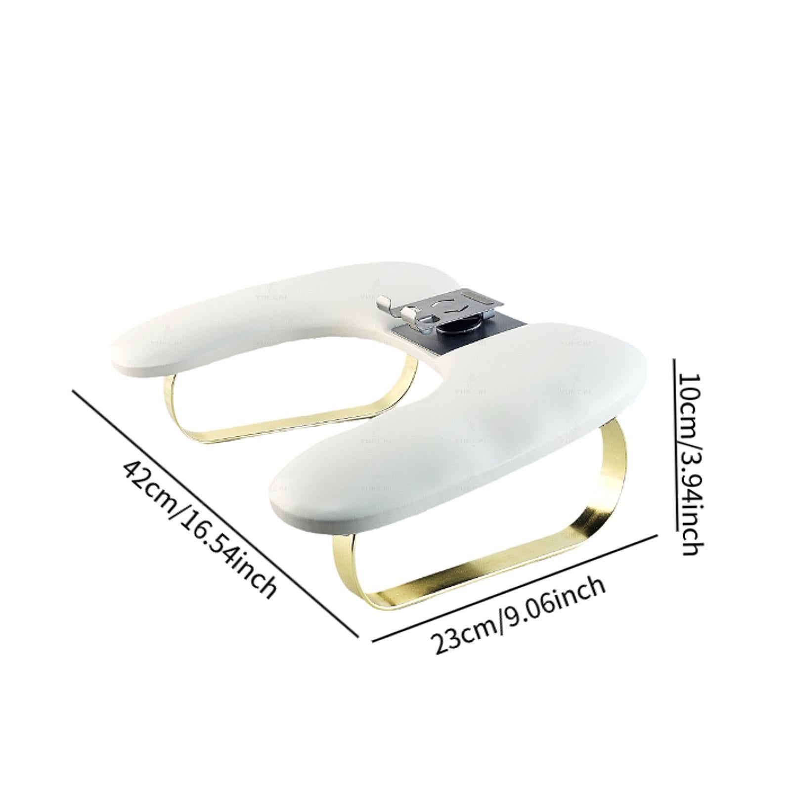 Salon Nail Art Hand Rest with Phone Holder PU Leather Manicure Tool for Home