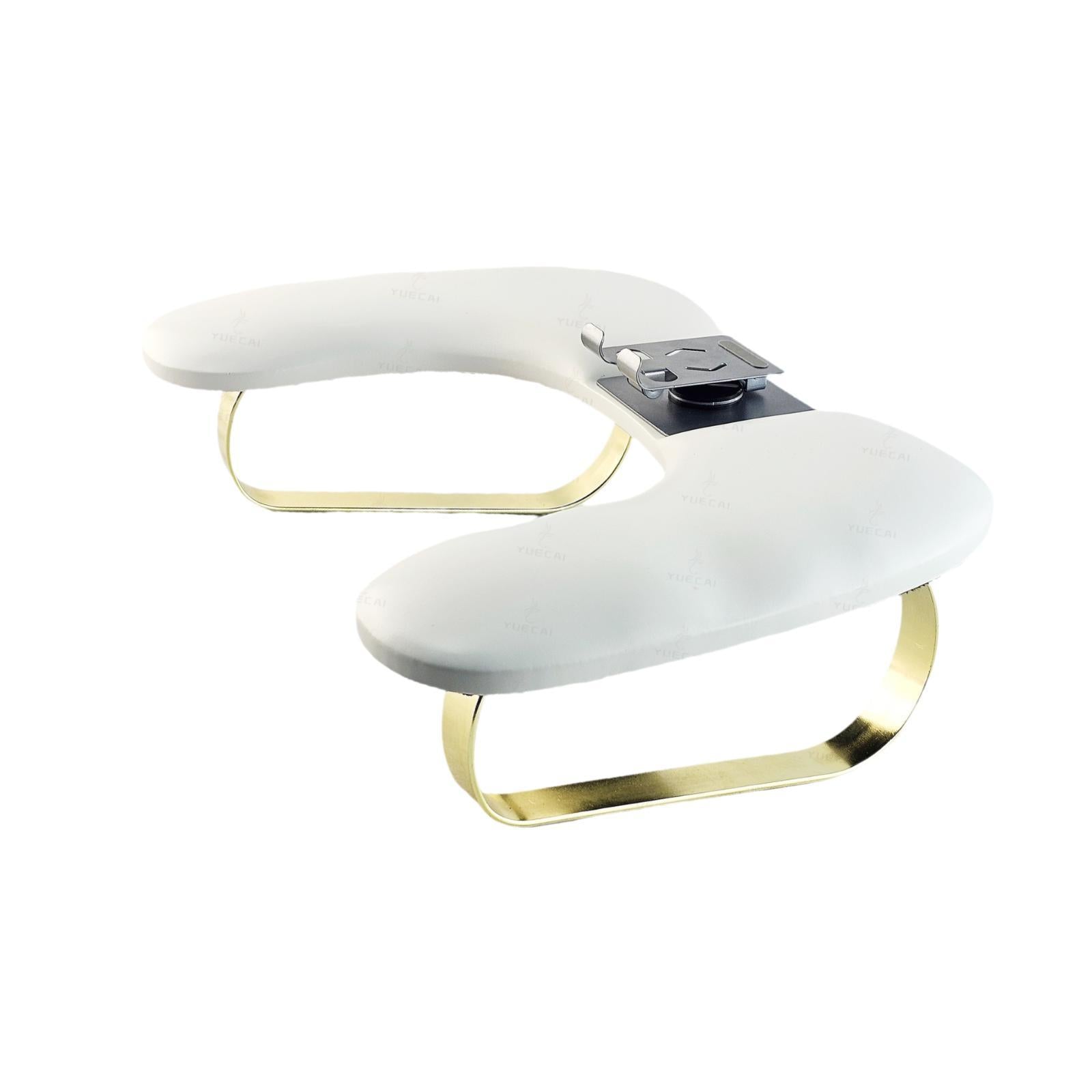 Salon Nail Art Hand Rest with Phone Holder PU Leather Manicure Tool for Home