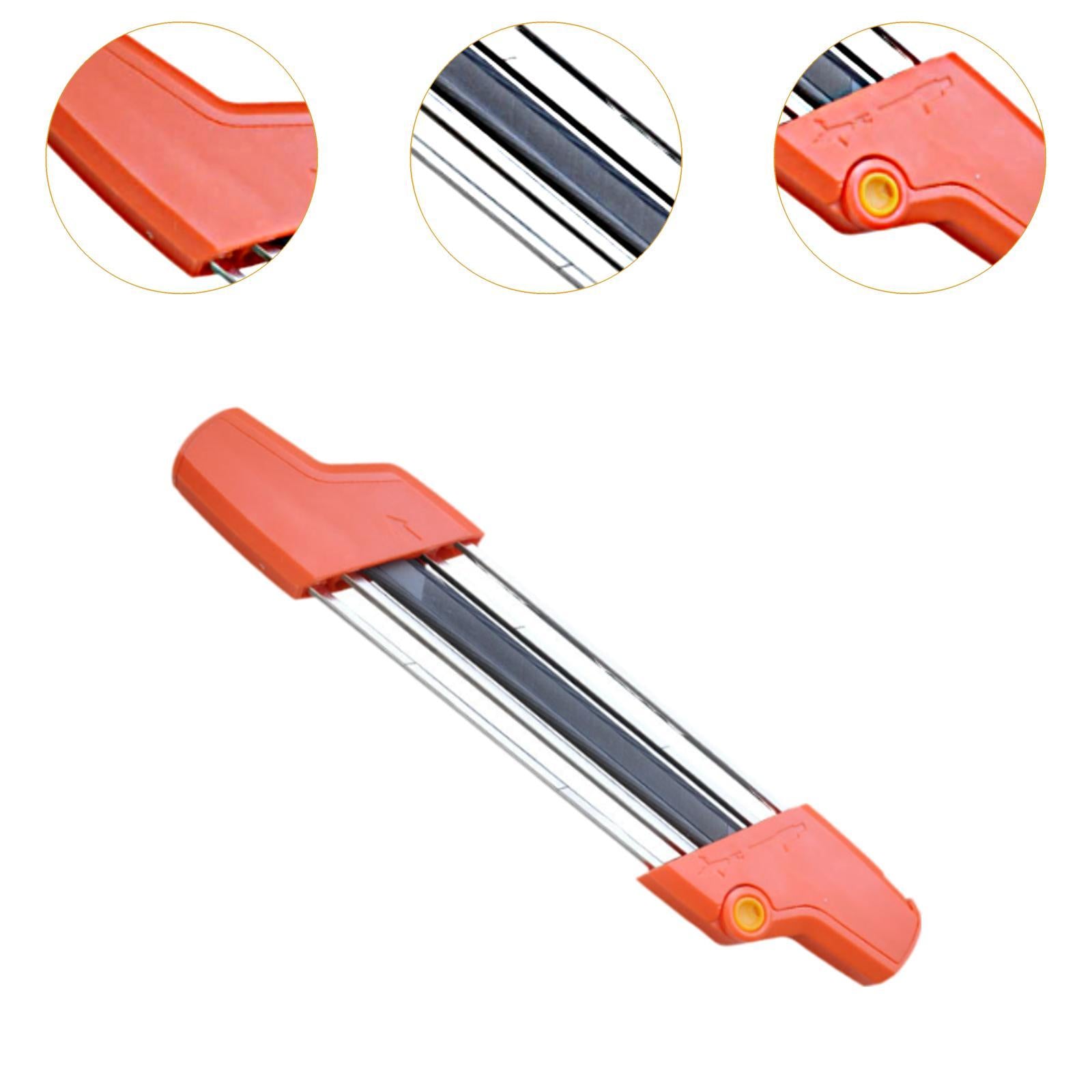 Chainsaws Chain Sharpener Woodworking Portable 2 in 1 Easy File Professional Orange