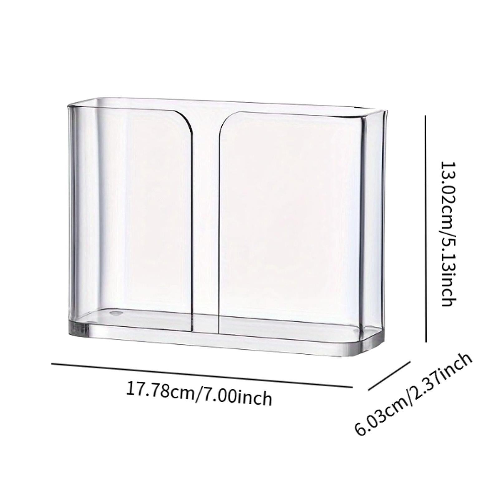 Acrylic Napkin Holder Cocktail Guest Towel Holder for Party Hotel Restaurant square