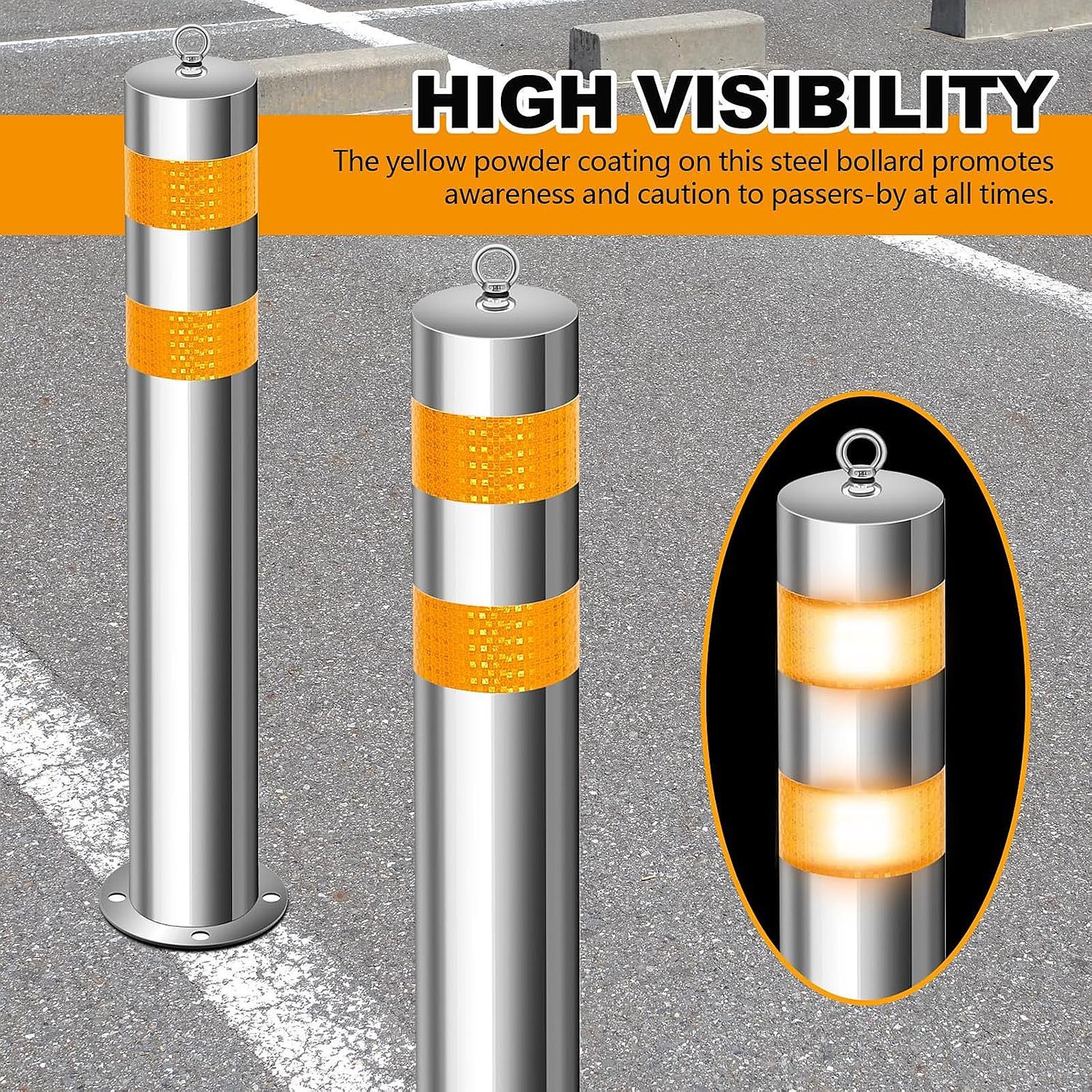 Bollard Post Safety Barrier for Residential Communities Parking Parking Lots