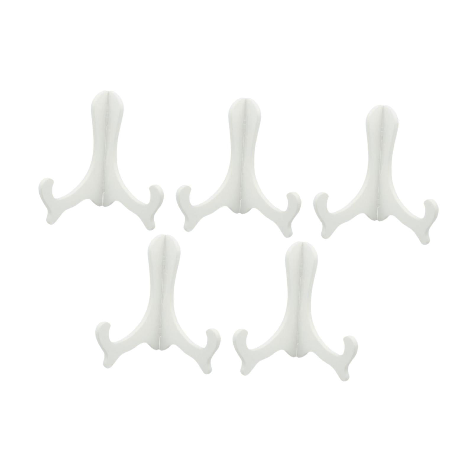 5 Pieces Puerh Tea Cake Display Stands Compact Versatile Table Plate Holders White