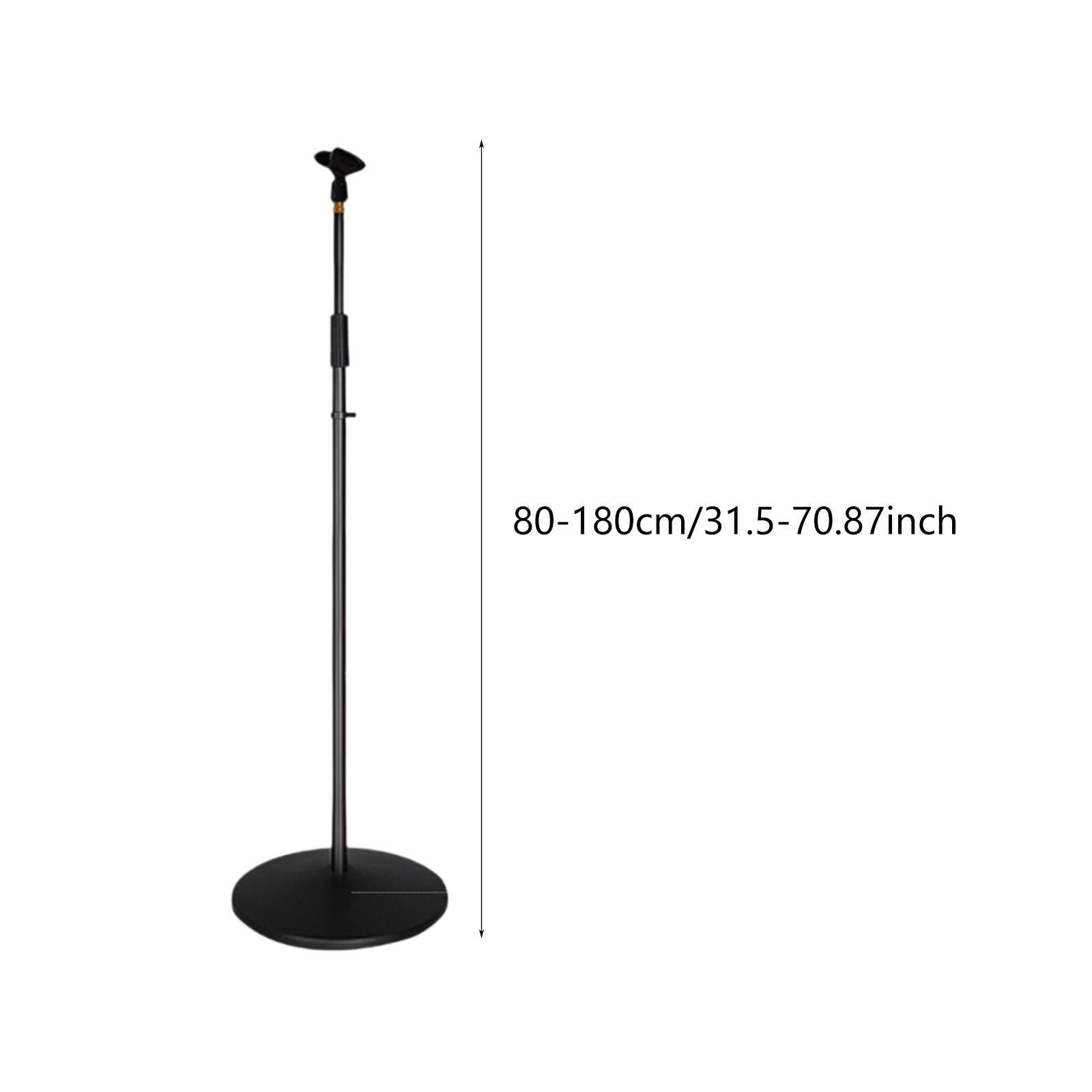 Microphone Stand Adjustable Height Sturdy for Stage Studio 31.5inch-70.8inch