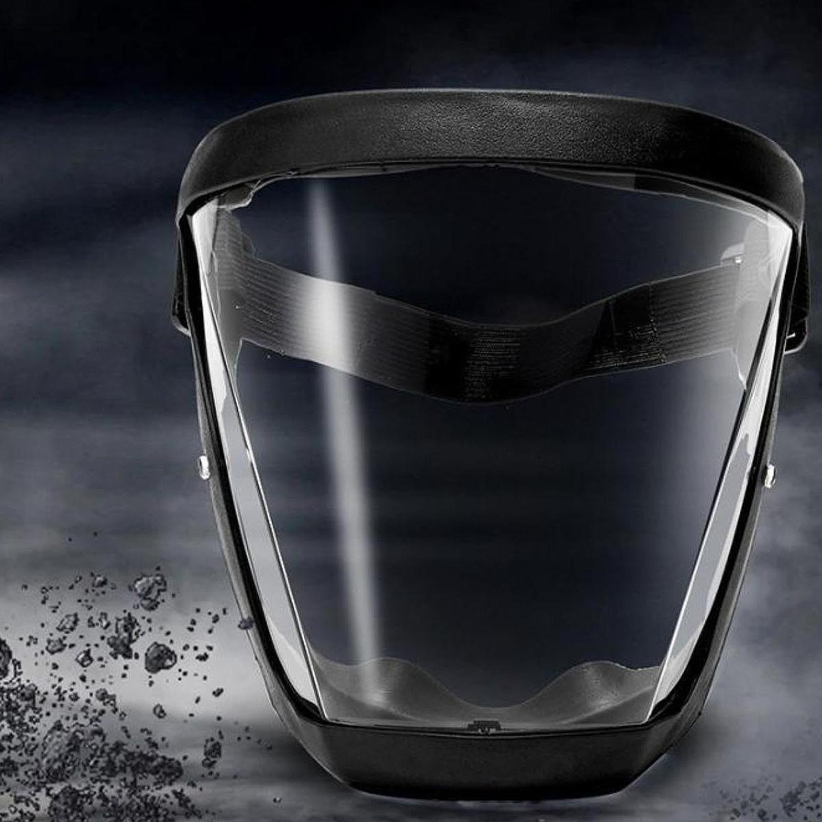 Full Face Shield Adults Face Mask for General Manufacturing Cutting Grinding NoRemovableClearGray
