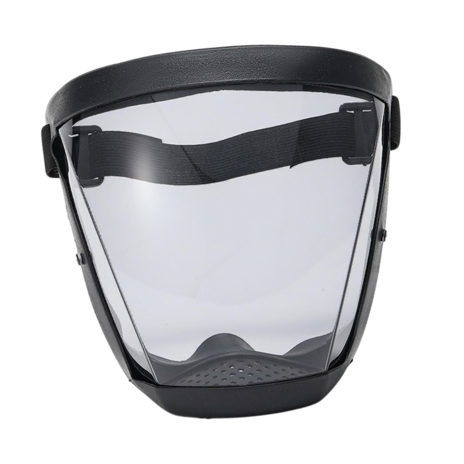 Full Face Shield Adults Face Mask for General Manufacturing Cutting Grinding NoRemovableClearGray