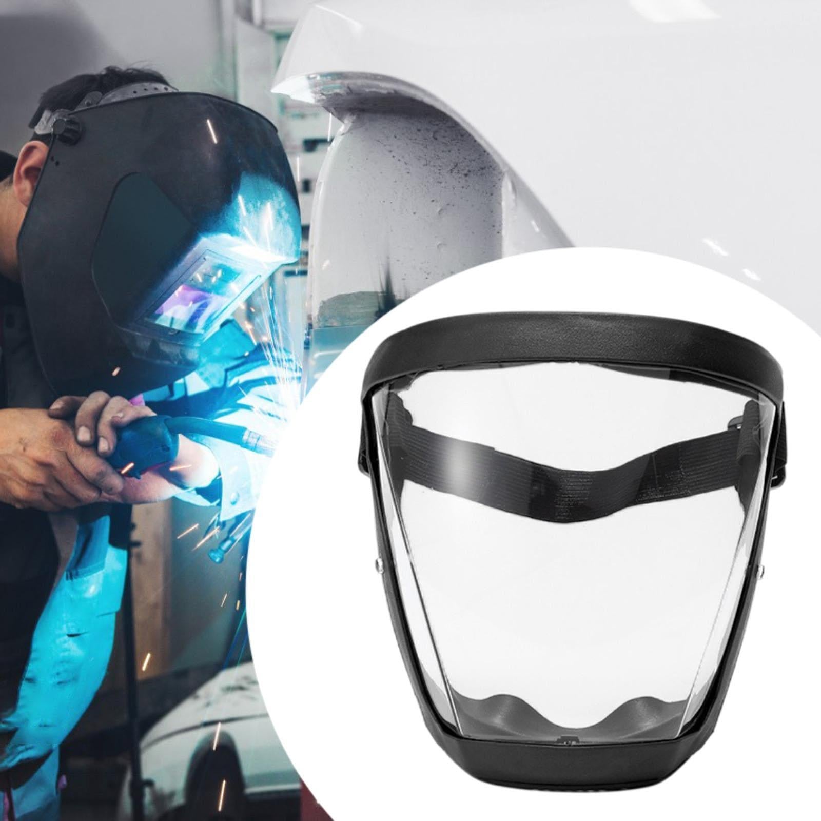 Full Face Shield Adults Face Mask for General Manufacturing Cutting Grinding Removable Clear