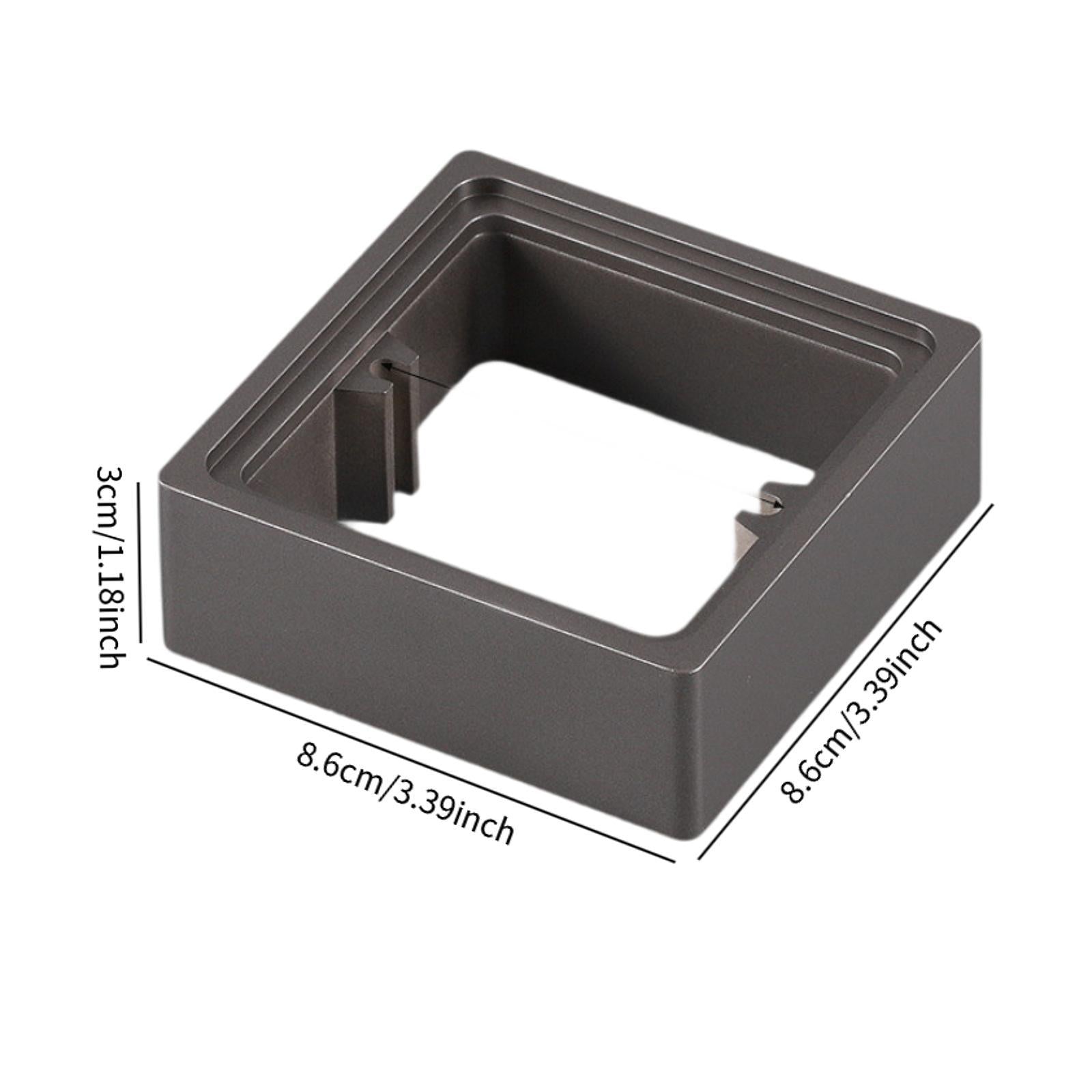 2Pcs Single Socket Spacers Square Wall Plate Spacers for Kitchen Home gray