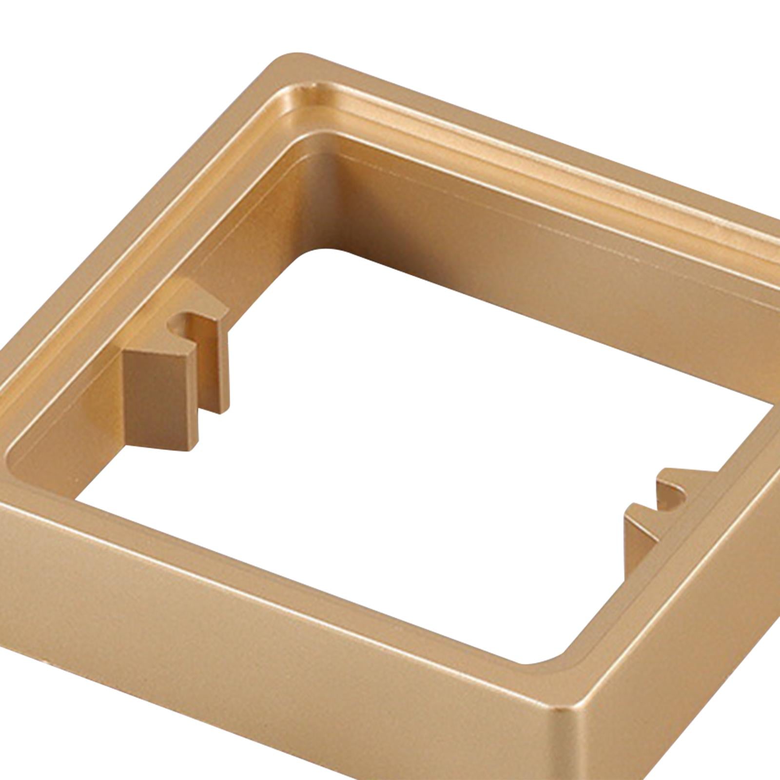 2x Socket Frame Plate Spacers 20mm Switche Accessory for Home Kitchen golden