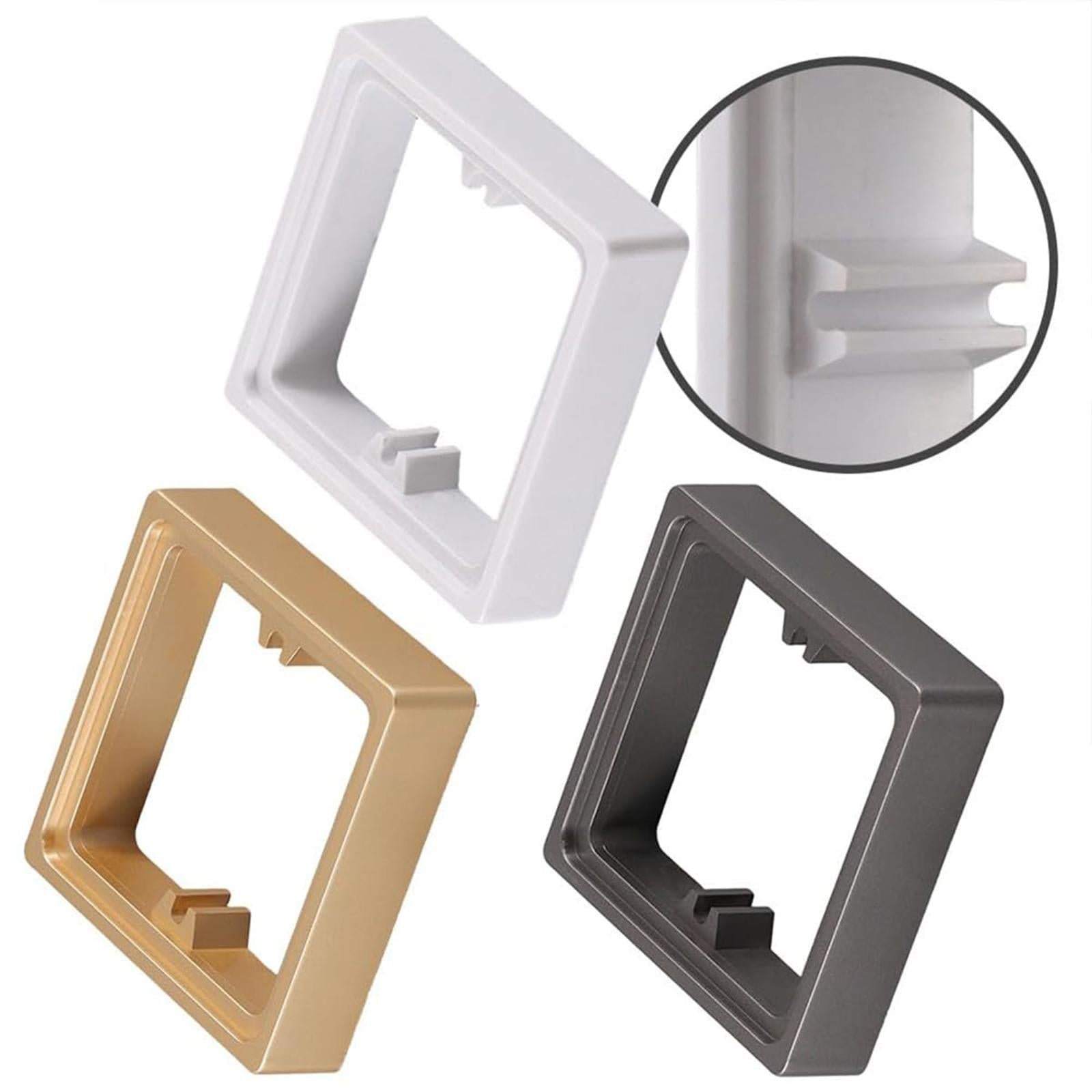 2x Socket Frame Plate Spacers 20mm Switche Accessory for Home Kitchen golden