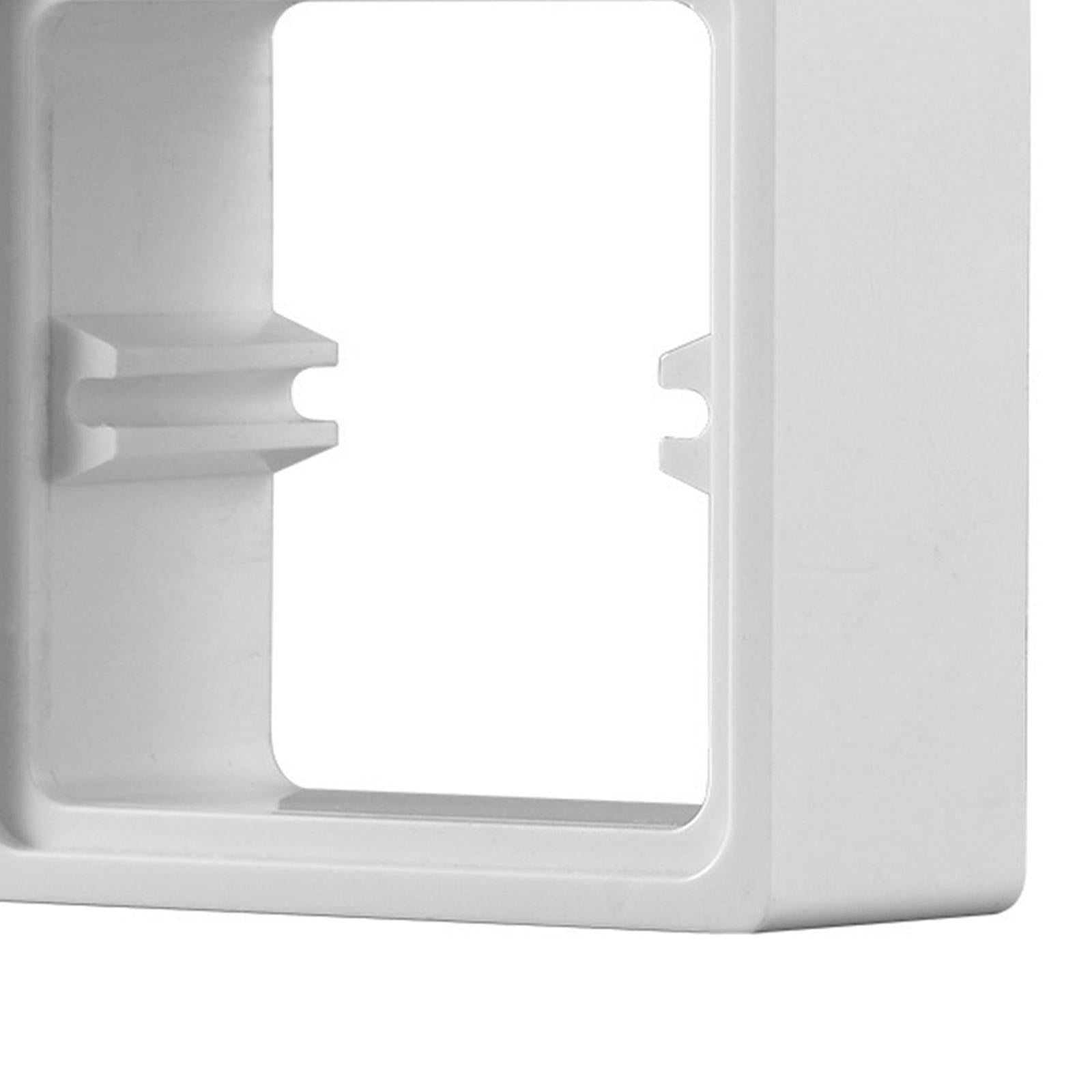 2 Pieces Socket Frame Plate Spacers Switche Accessory for Office Living Room white