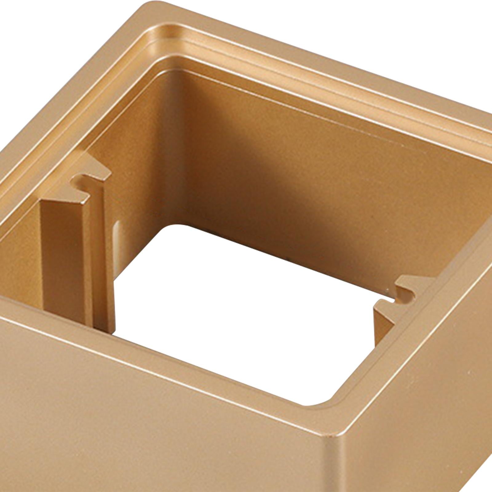 2 Pieces Socket Frame Plate Spacers Switche Accessory for Office Living Room golden