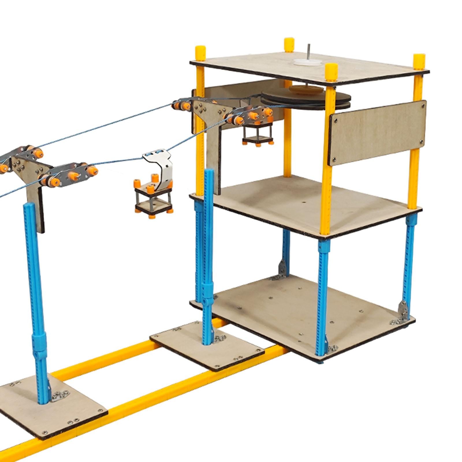 Sightseeing Cable Car Systerm Learning Toy Easy Assembled for School Project