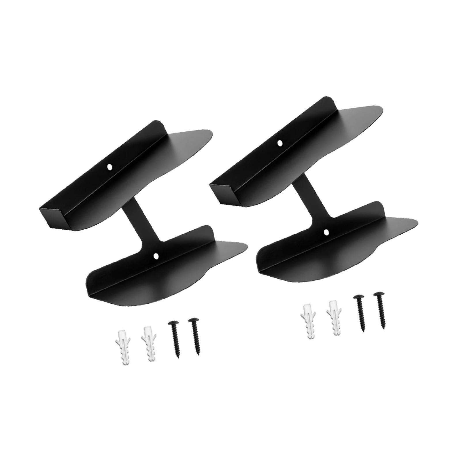 2 Pieces Floating Shoe Display Shelves Shoe Shelves for Exhibition Dormitory Right Angle
