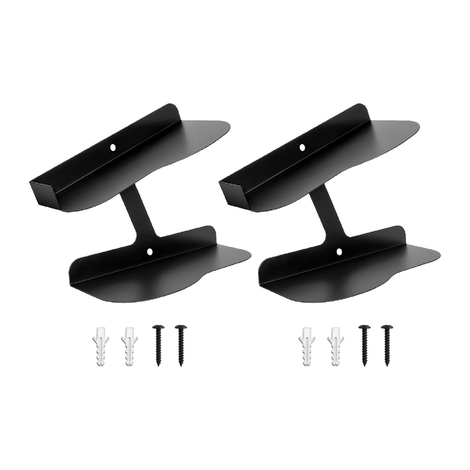 2 Pieces Floating Shoe Display Shelves Shoe Shelves for Exhibition Dormitory Right Angle