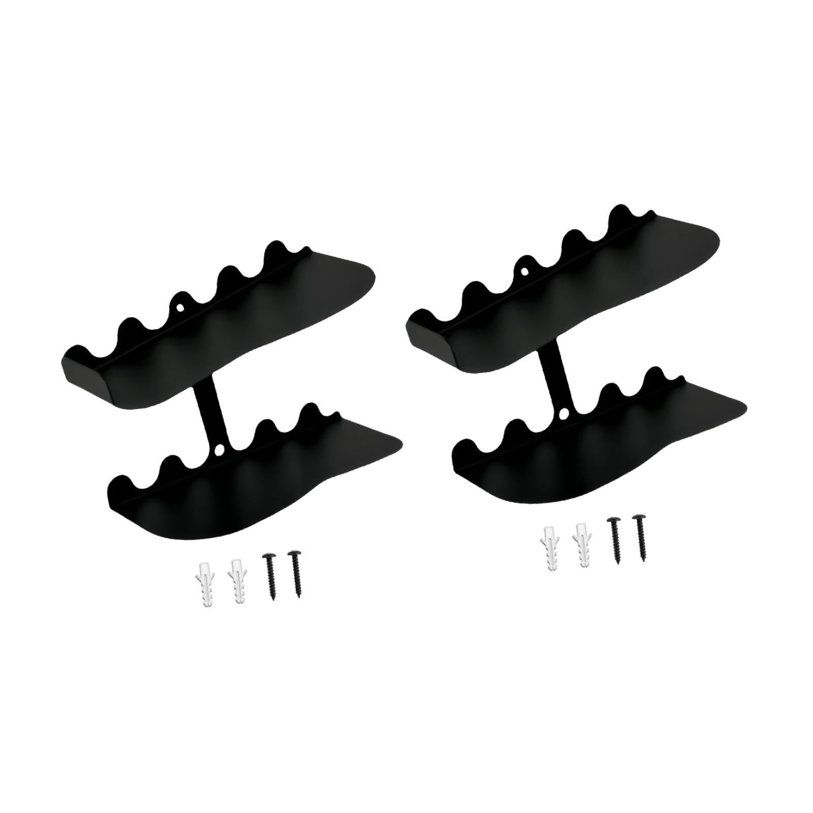 2 Pieces Floating Shoe Display Shelves Shoe Shelves for Exhibition Dormitory Wave