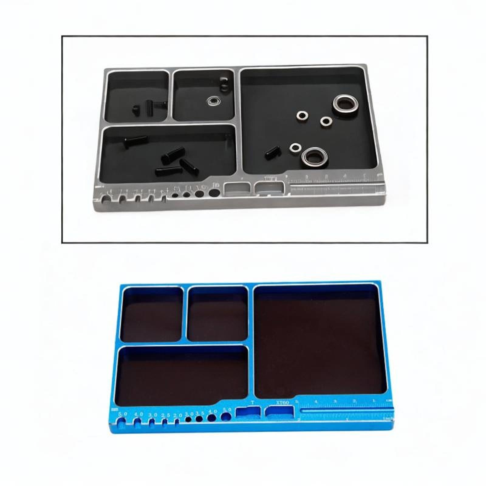 Screw Organizer Storage Tray 1/8/10/12/18 RC Model for Compartments Blue