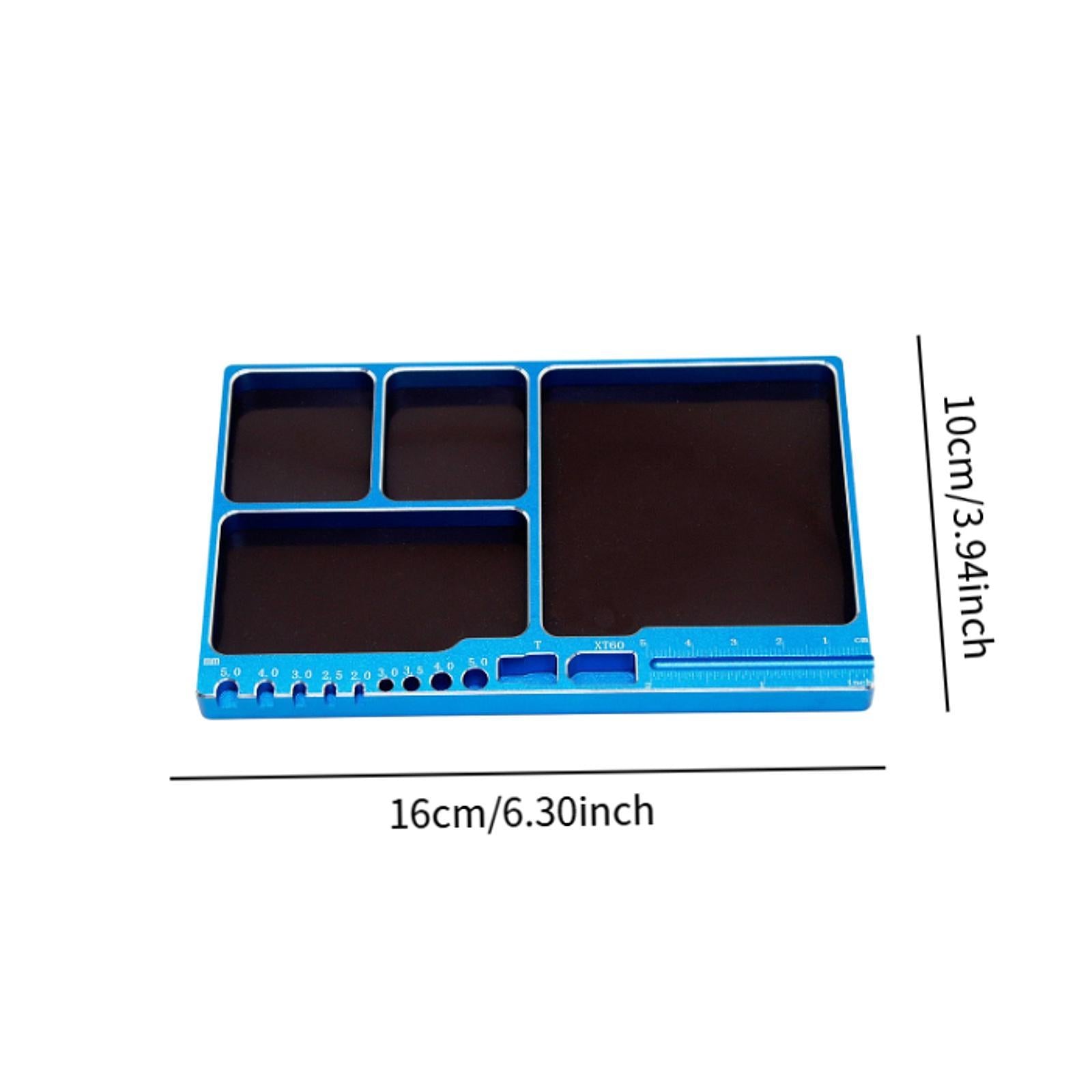 Screw Organizer Storage Tray 1/8/10/12/18 RC Model for Compartments Blue