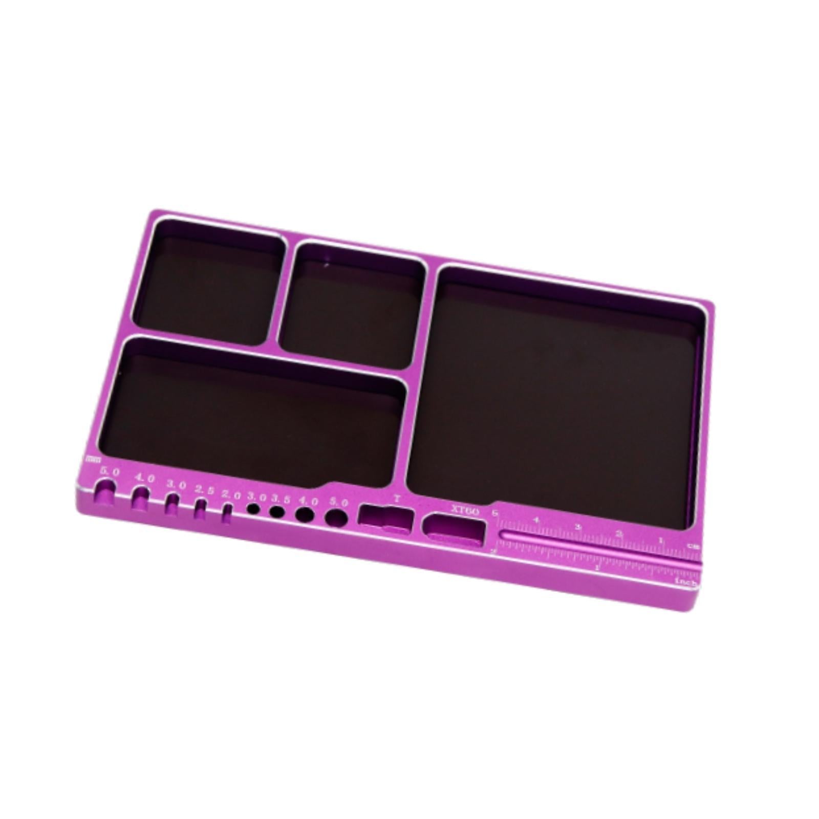 Screw Organizer Storage Tray 1/8/10/12/18 RC Model for Compartments Purple