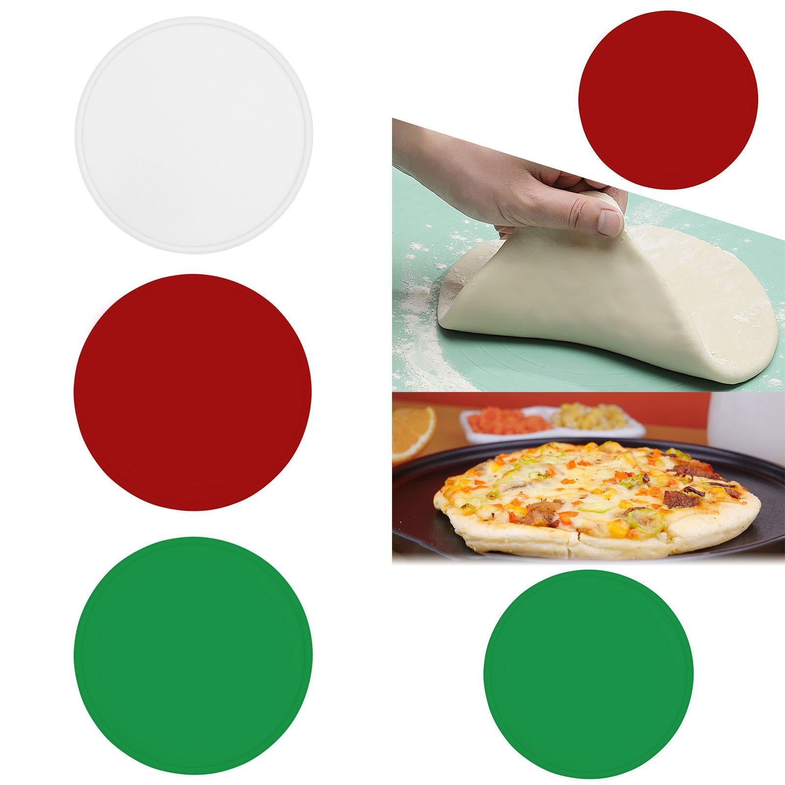 Training Silicone Pizza Pastry Tray Chef Pizza Tools Portable Training Props White