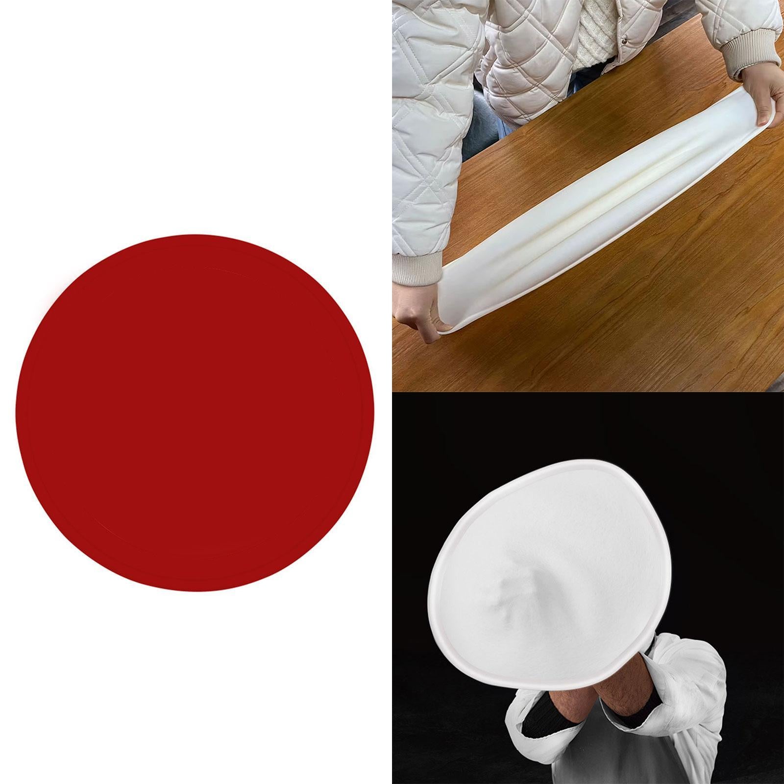 Training Silicone Pizza Pastry Tray Chef Pizza Tools Portable Training Props Red
