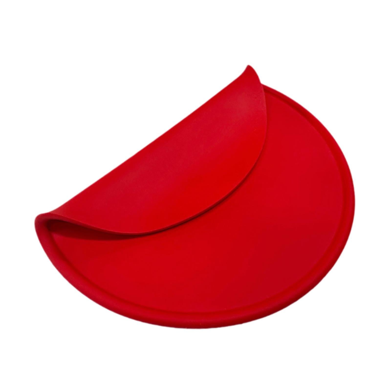 Training Silicone Pizza Pastry Tray Chef Pizza Tools Portable Training Props Red