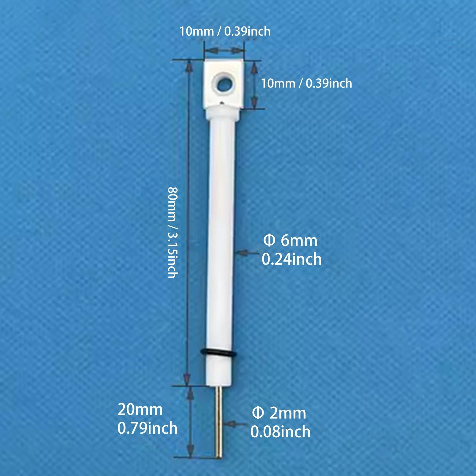 Platinum Sheet Electrode Holder Auxiliary Electrode Clip for Electrochemical 10x10mm 80mm