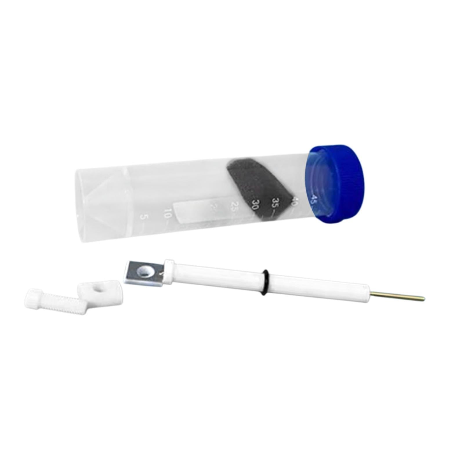 Platinum Sheet Electrode Holder Auxiliary Electrode Clip for Electrochemical 10x15mm 80mm