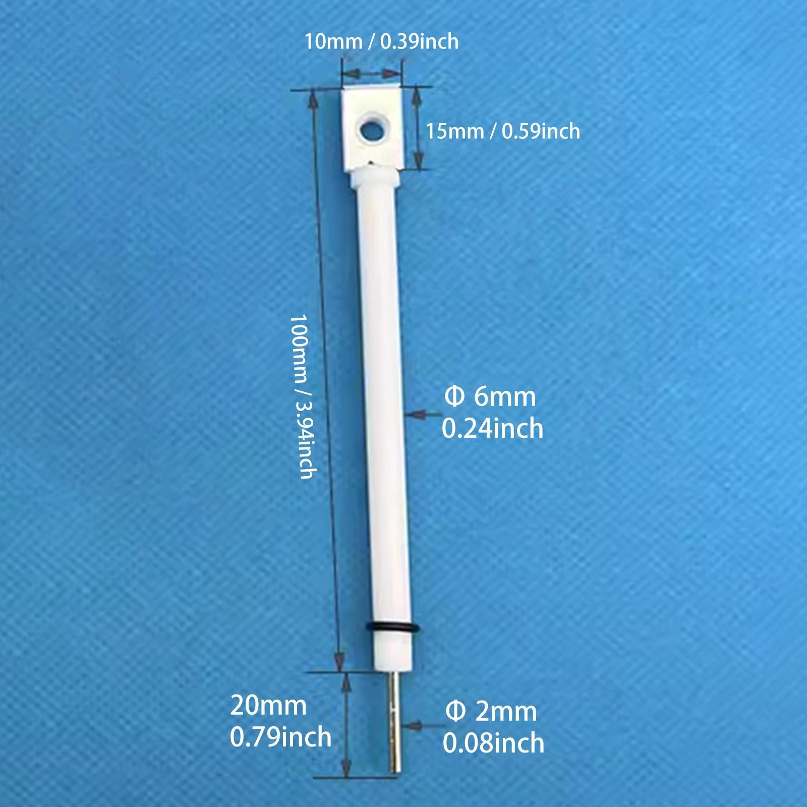 Platinum Sheet Electrode Holder Auxiliary Electrode Clip for Electrochemical 10x15mm 100mm