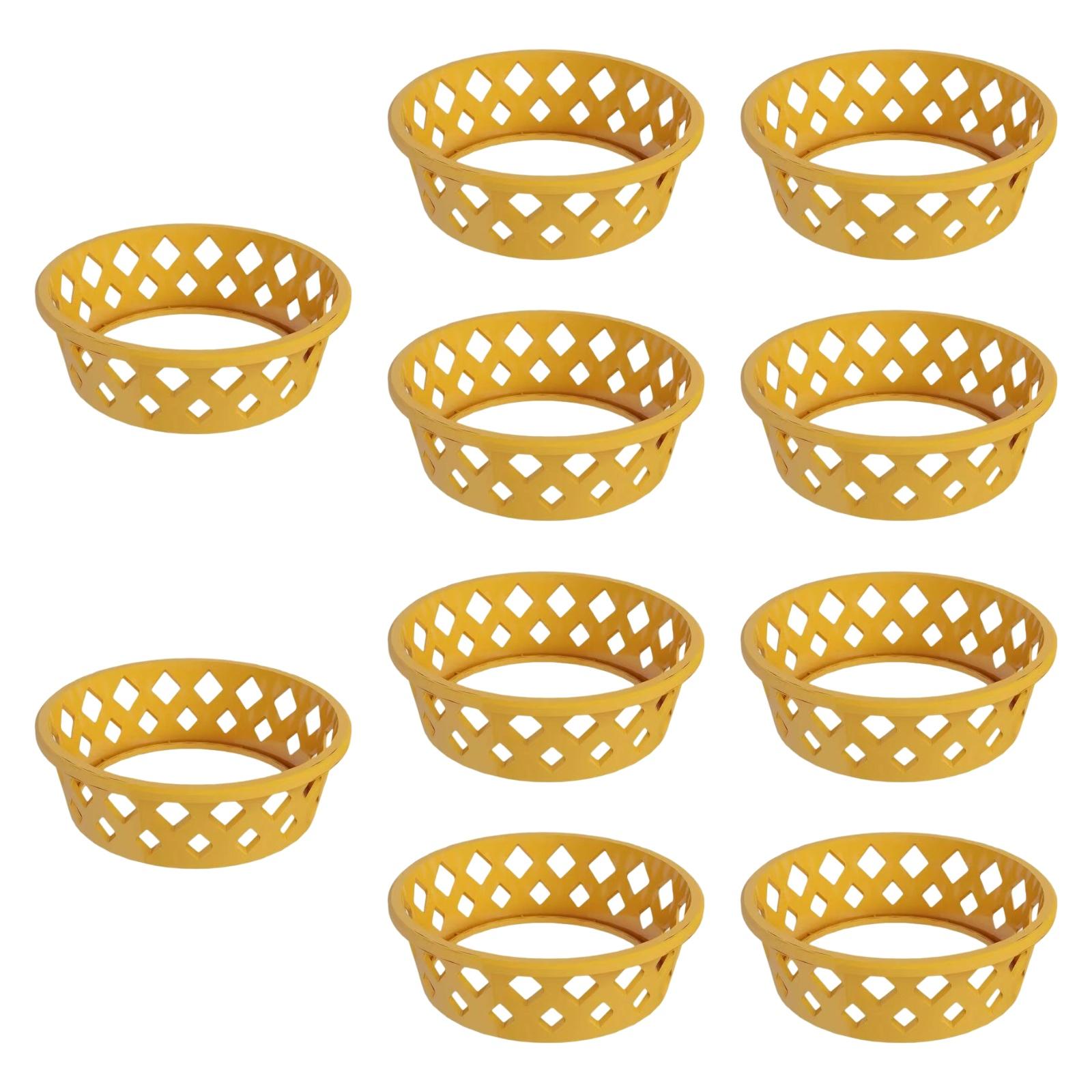 Watermelon Fixing Ring Tray Fruit Display Rack for Shopping Mall Supermarket Light Coffee