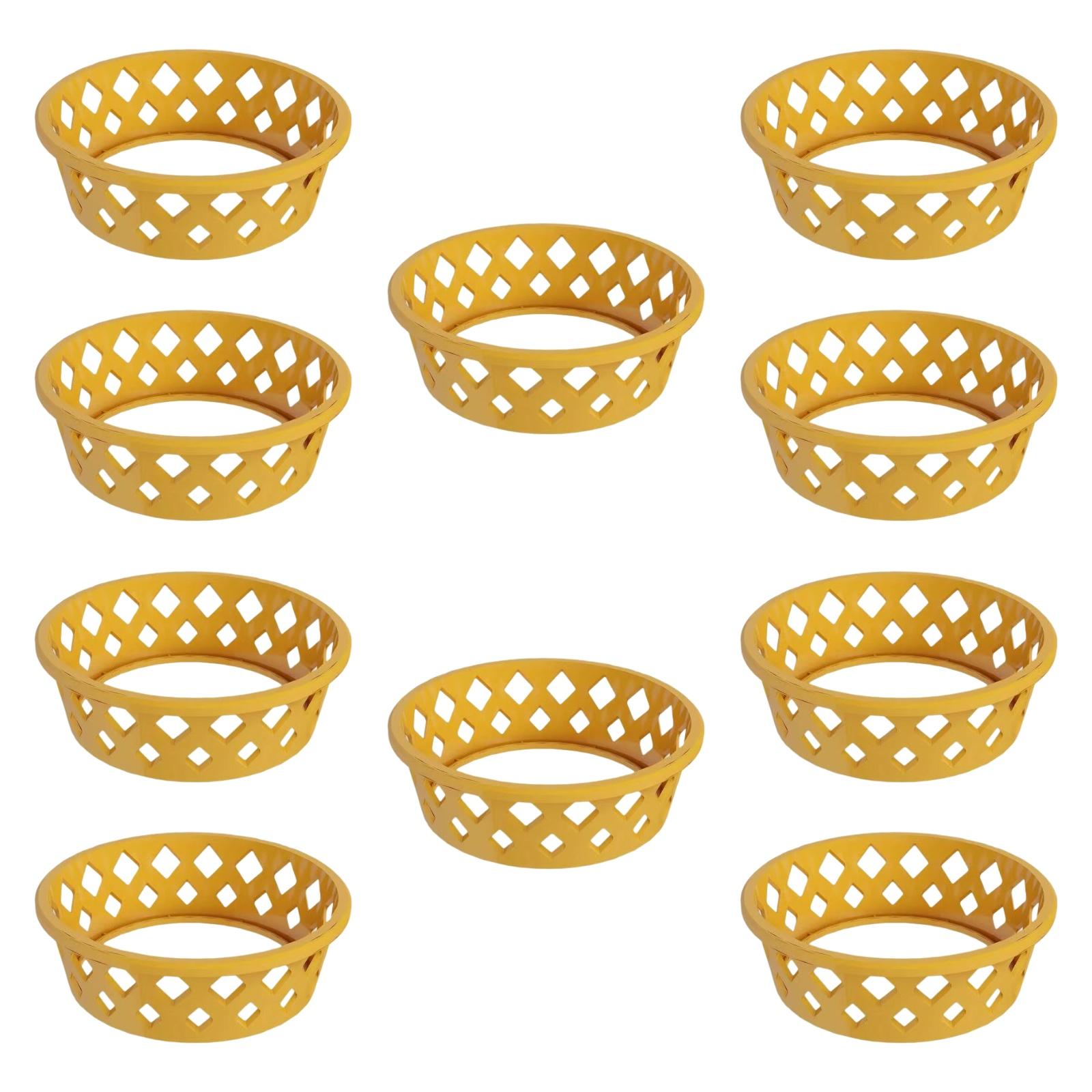 Watermelon Fixing Ring Tray Fruit Display Rack for Shopping Mall Supermarket Light Coffee