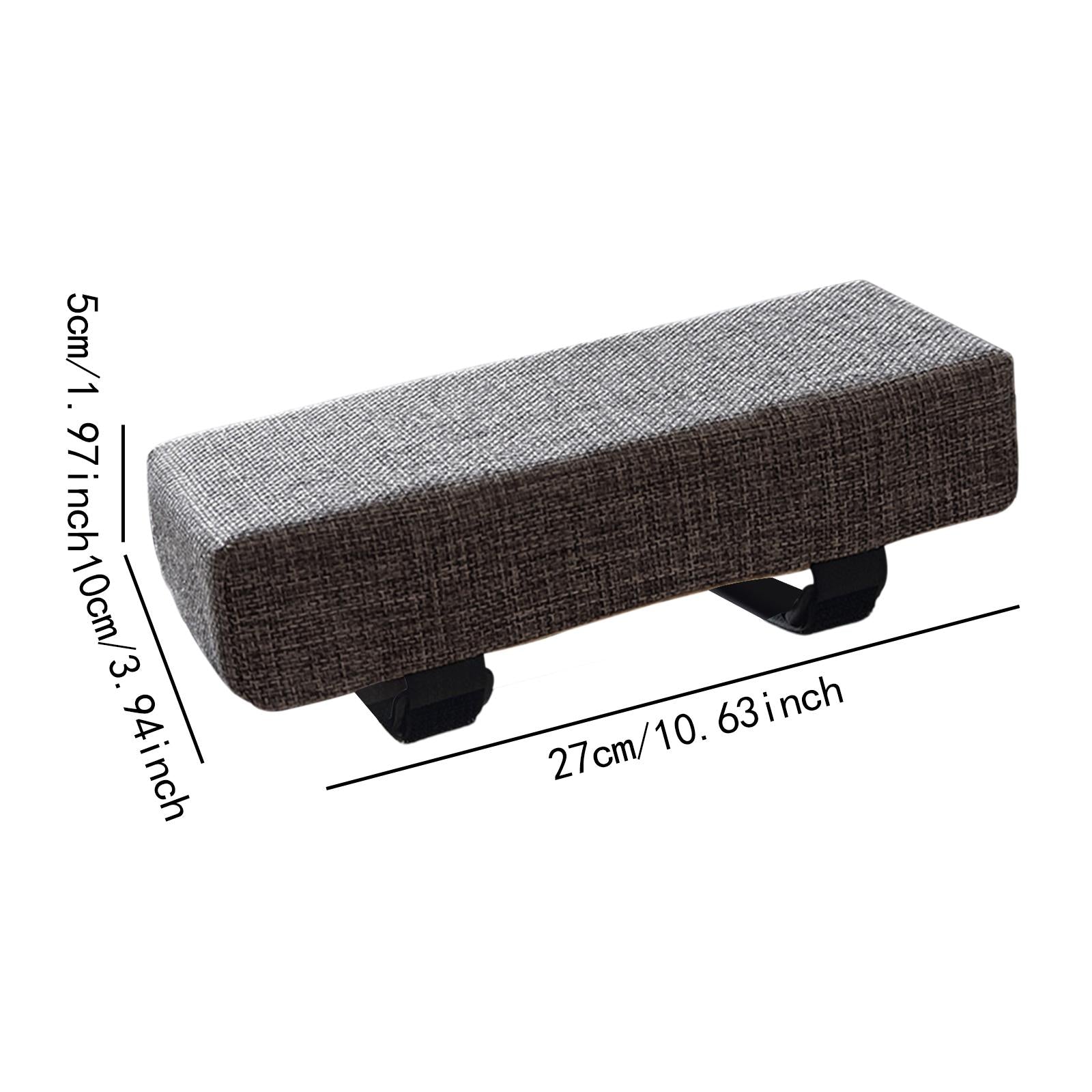 2x Sponge Armrest Cushion Removable Sponge Arm Pad for Computer Gaming Chair Dark Grey