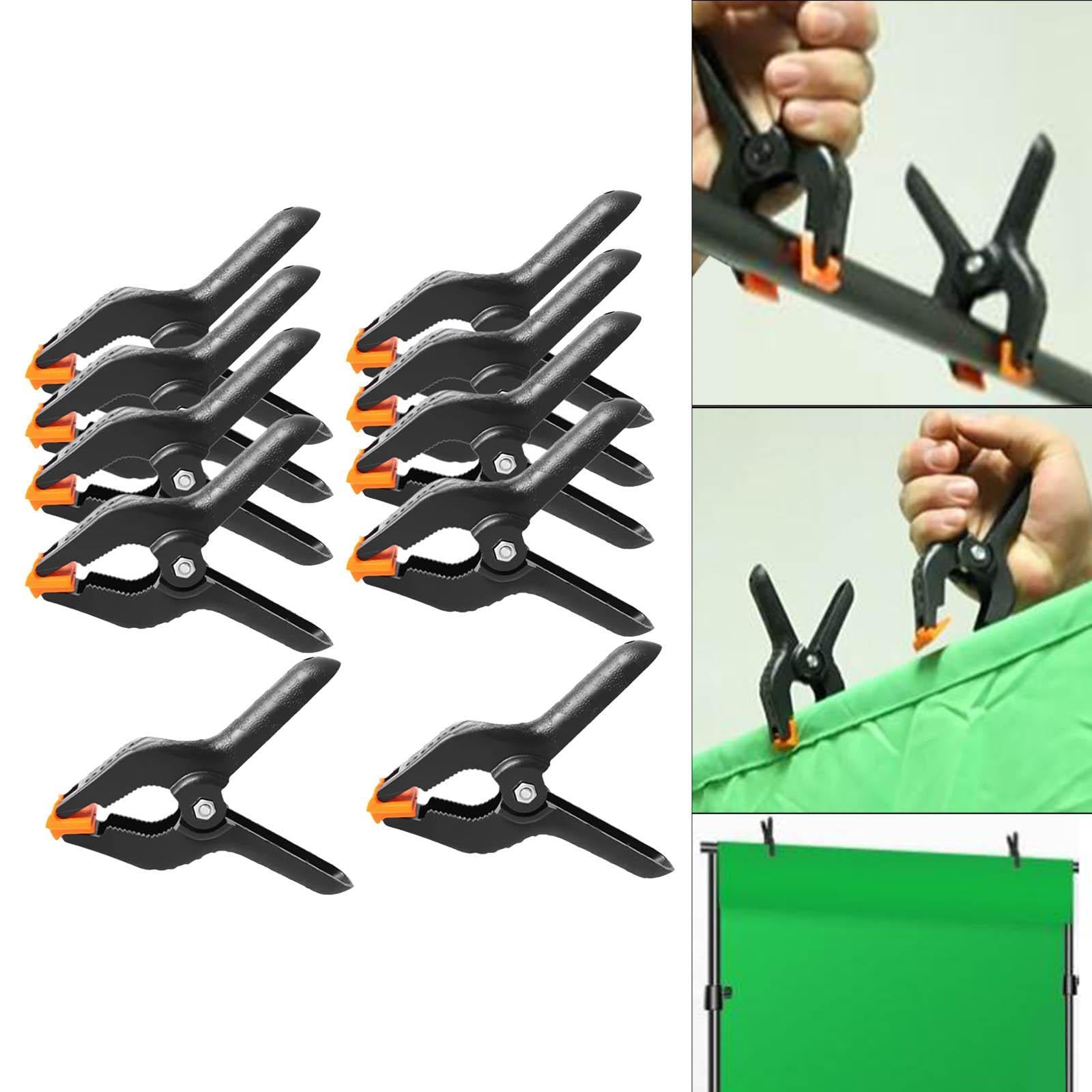 10 Pieces Backdrop Clips Clamps 4 inch for Backdrop Stand Video Studios Photo