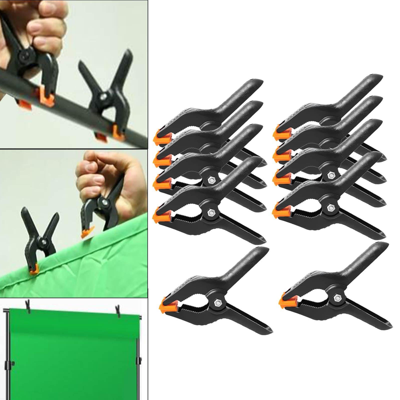 10 Pieces Backdrop Clips Clamps 4 inch for Backdrop Stand Video Studios Photo