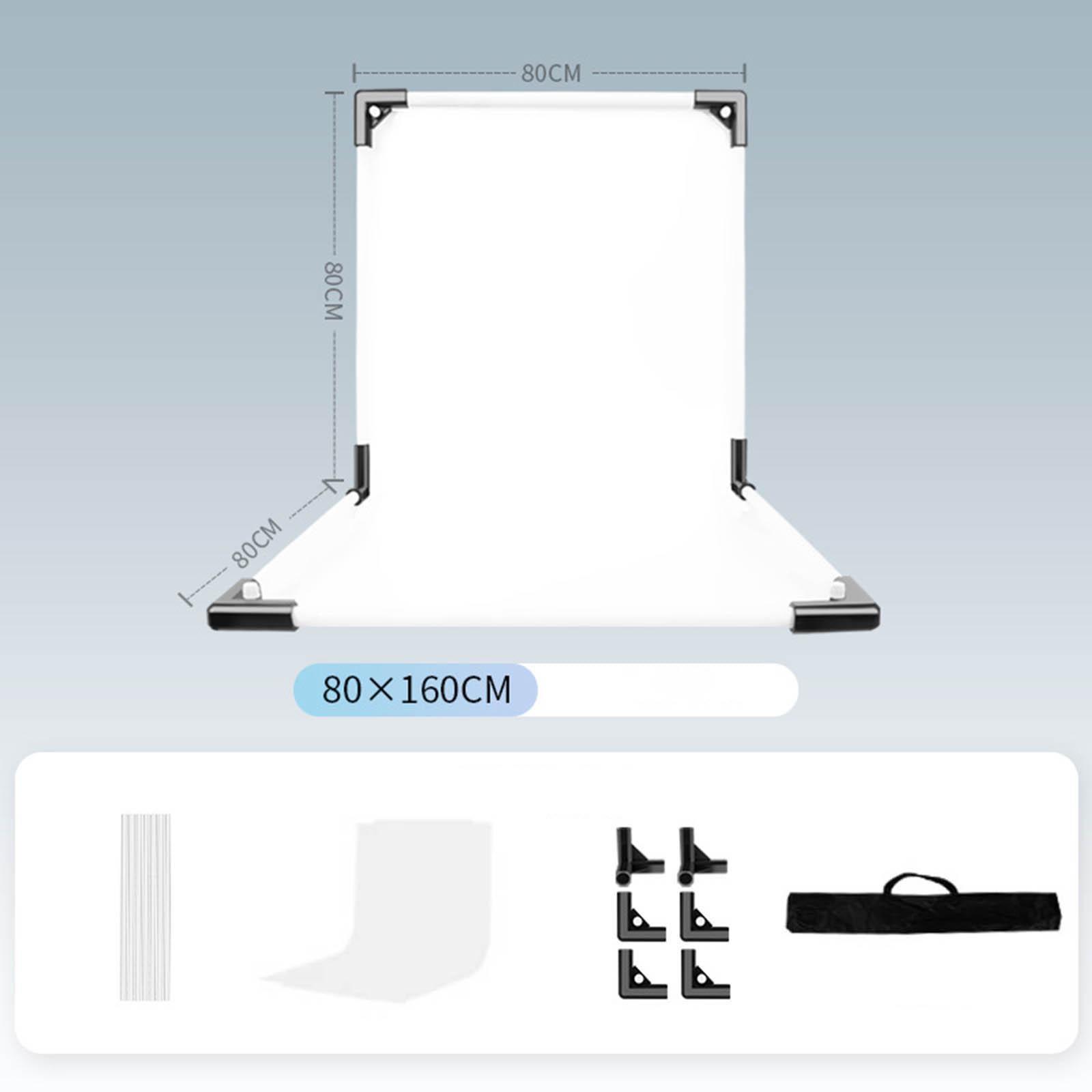 Photography Background Kit PVC Photo Backdrop for Small Product Photo Studio 80x80x80cm